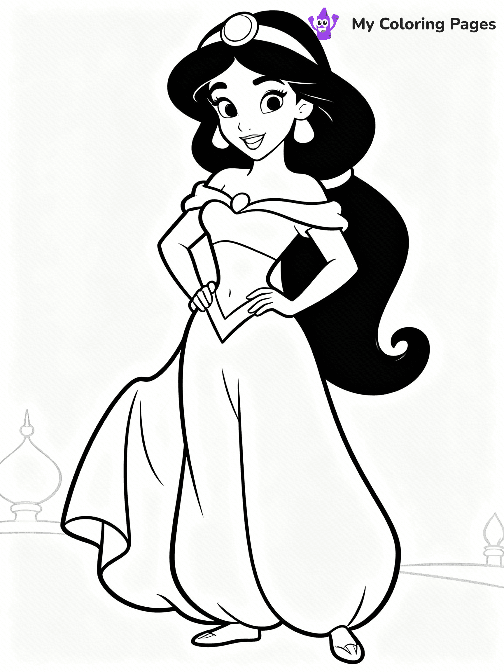 Jasmine Coloring Pages - 14