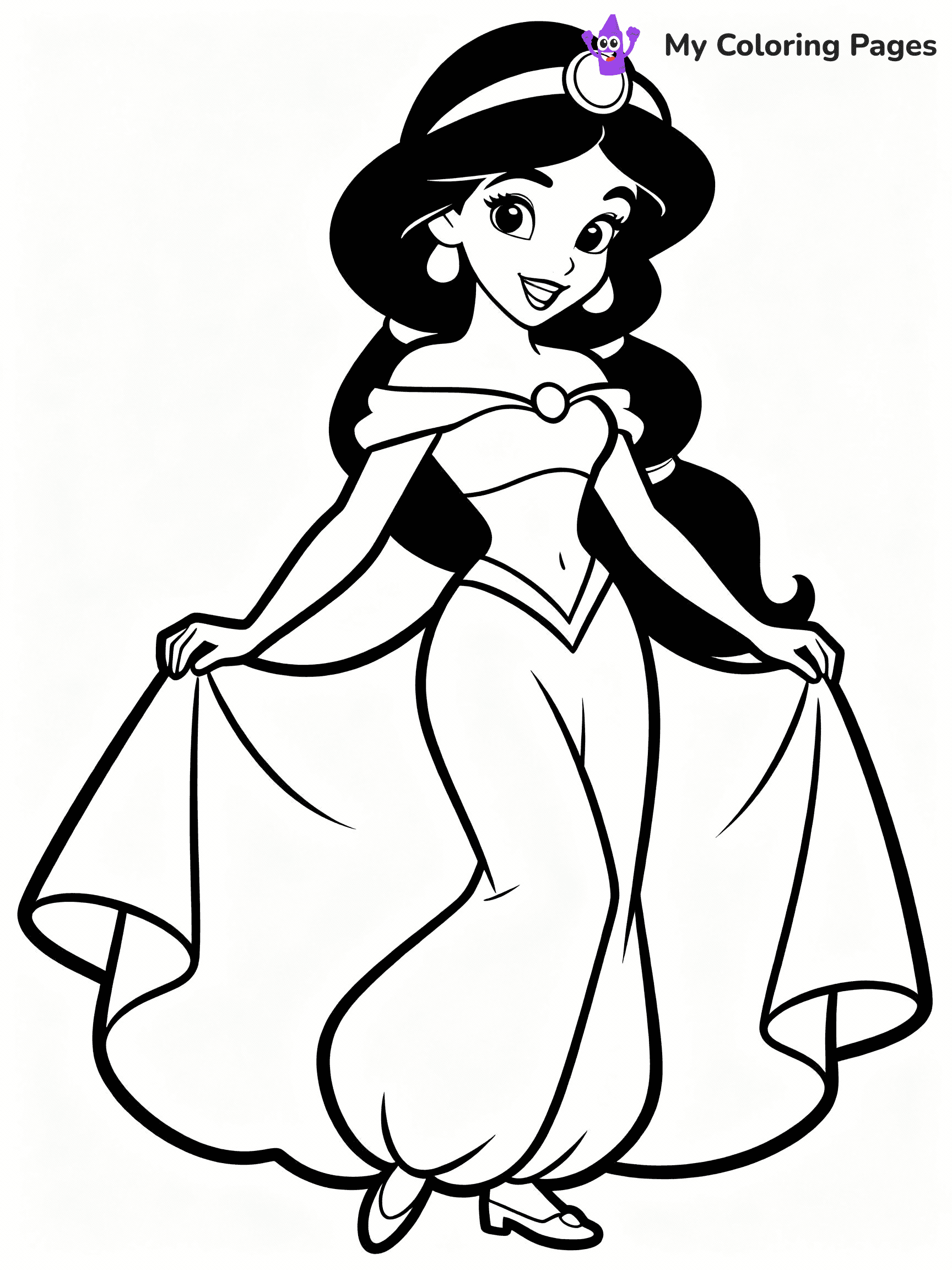 Jasmine Coloring Pages - 13