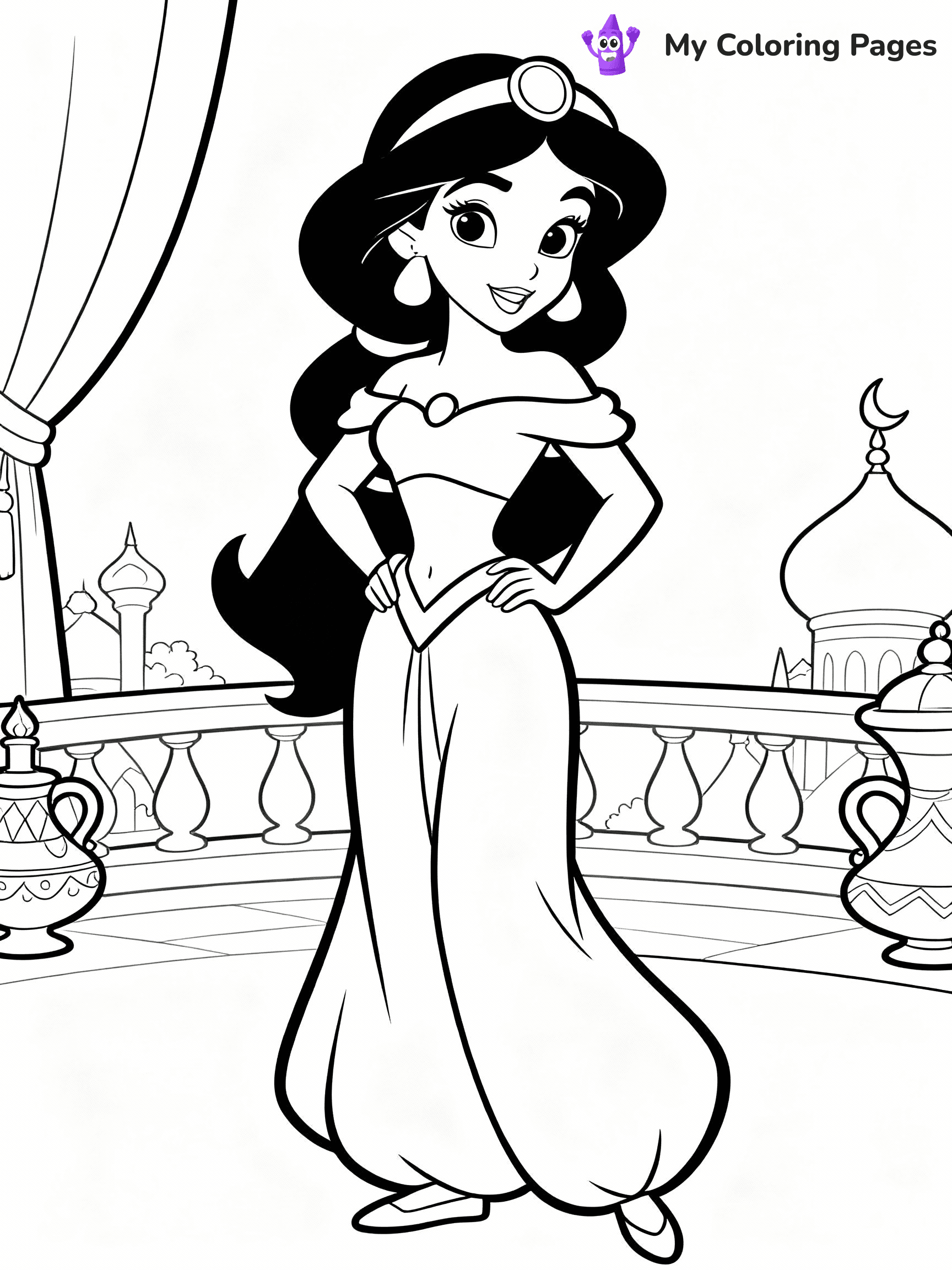 Jasmine Coloring Pages - 11