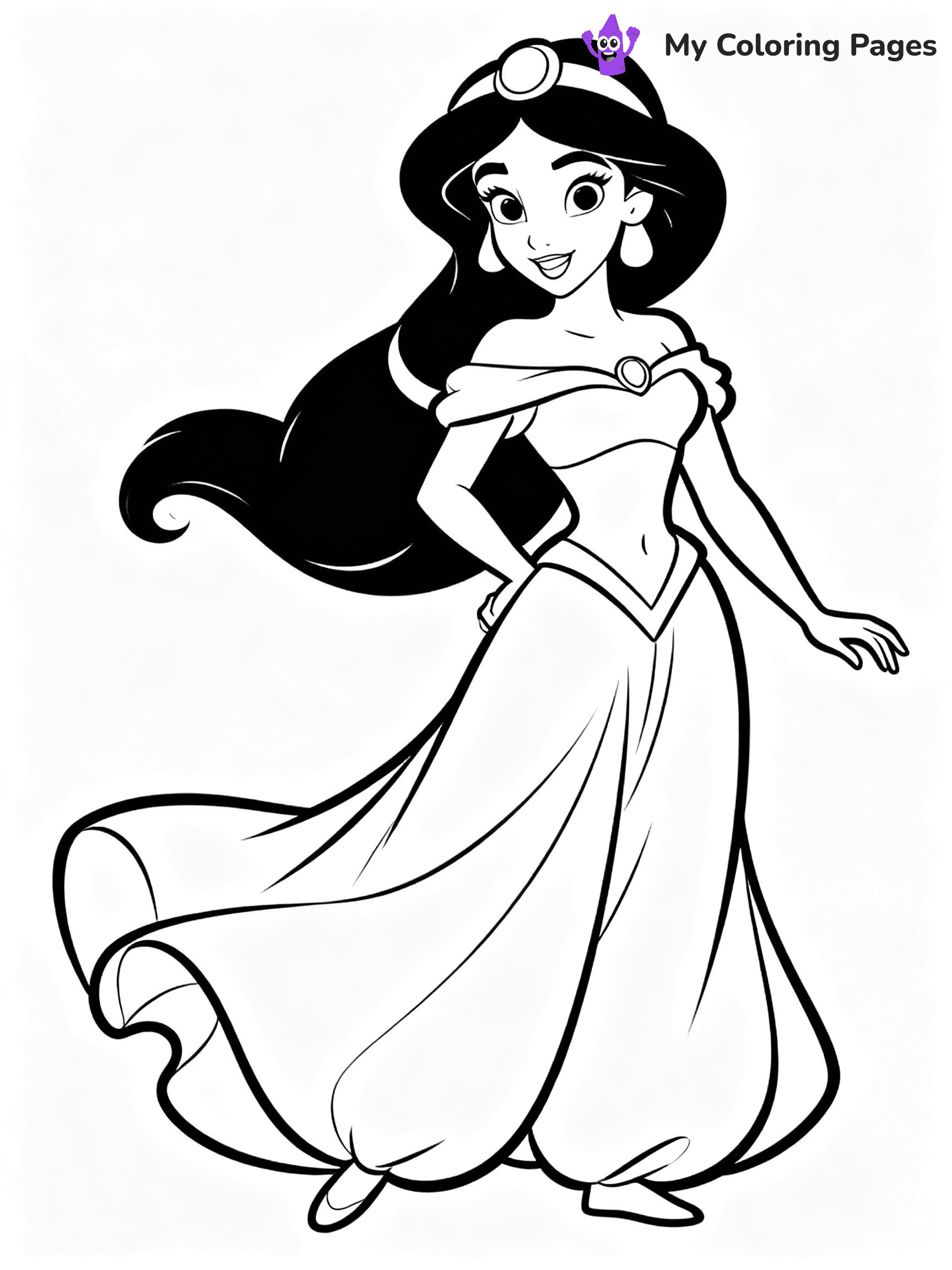 Jasmine Coloring Pages - 9