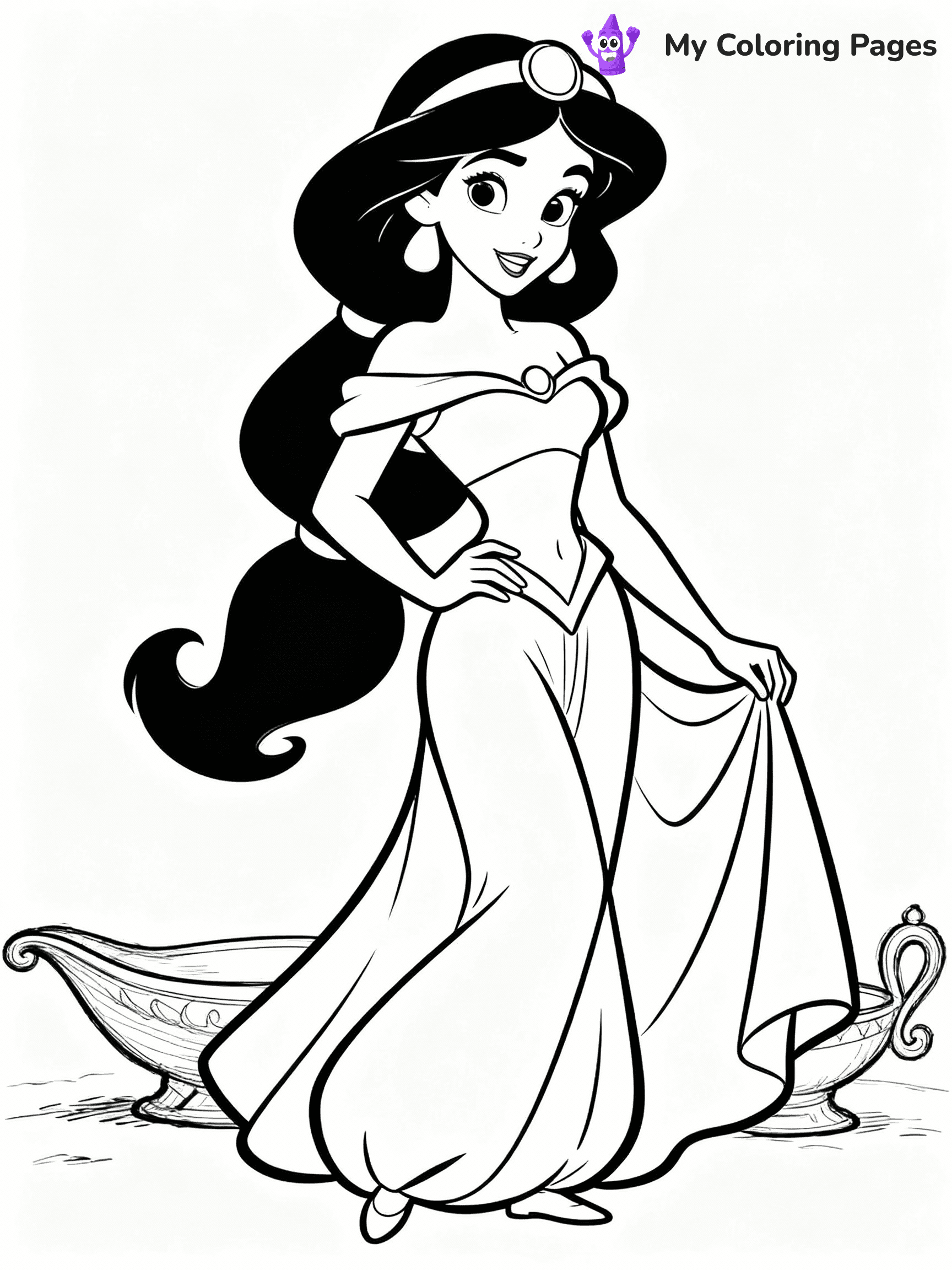 Jasmine Coloring Pages - 8