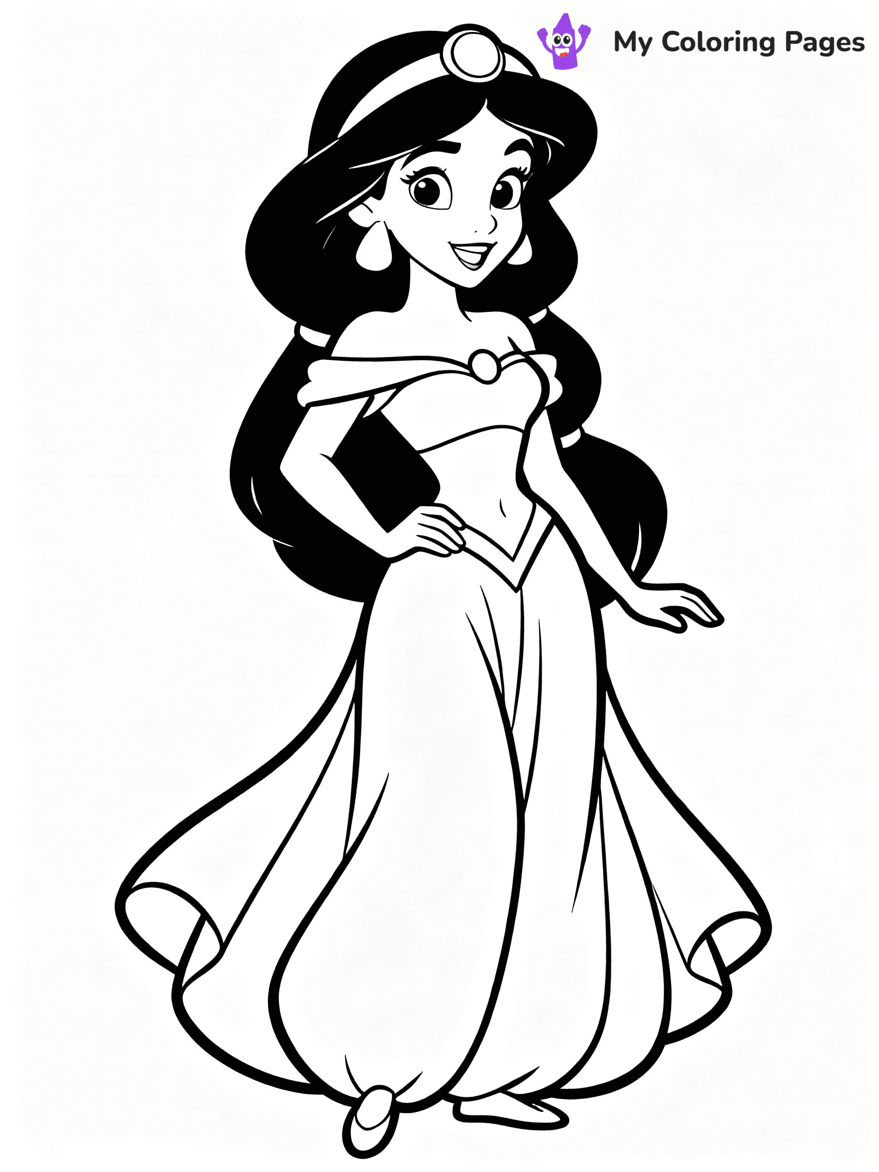 Jasmine Coloring Pages - 7