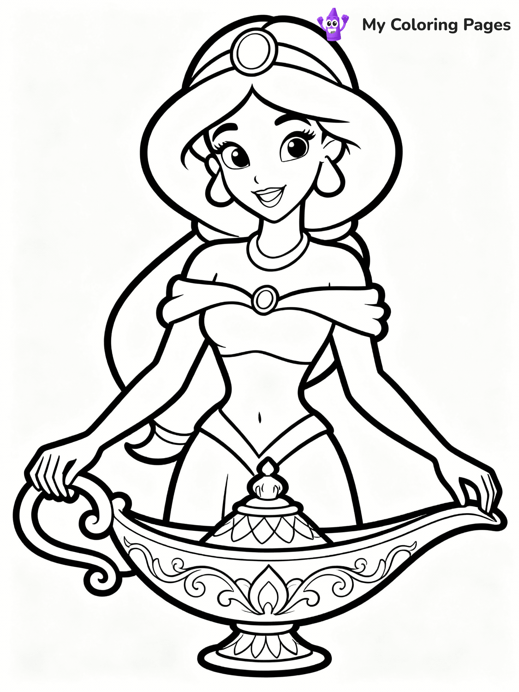 Jasmine Coloring Pages - 1