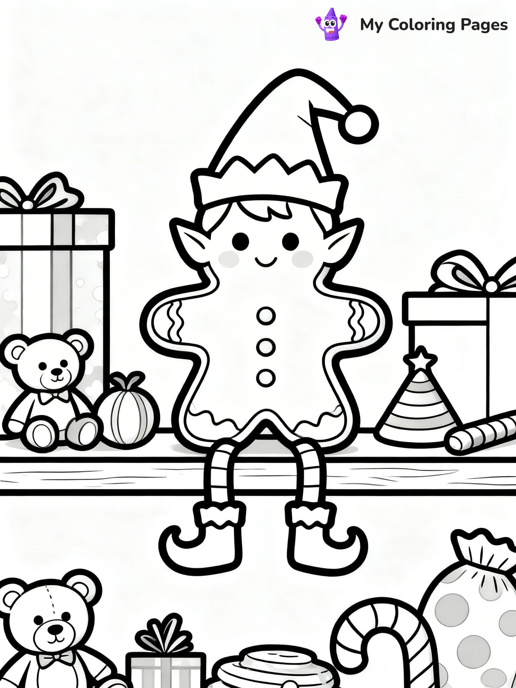 Christmas Cookie Coloring Pages - 24