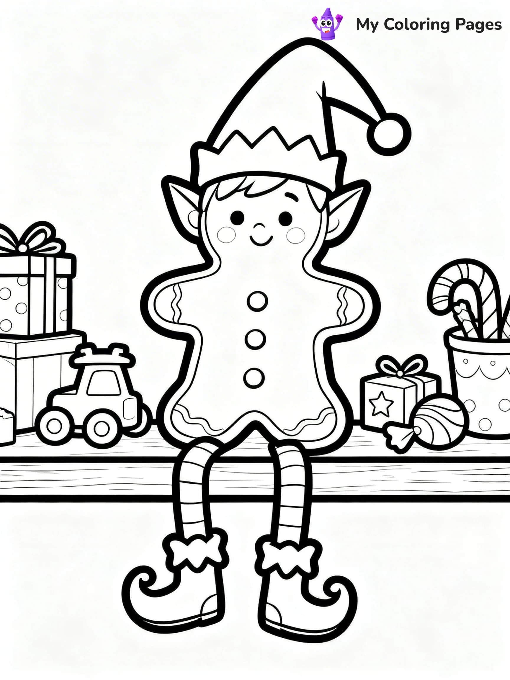 Christmas Cookie Coloring Pages - 22