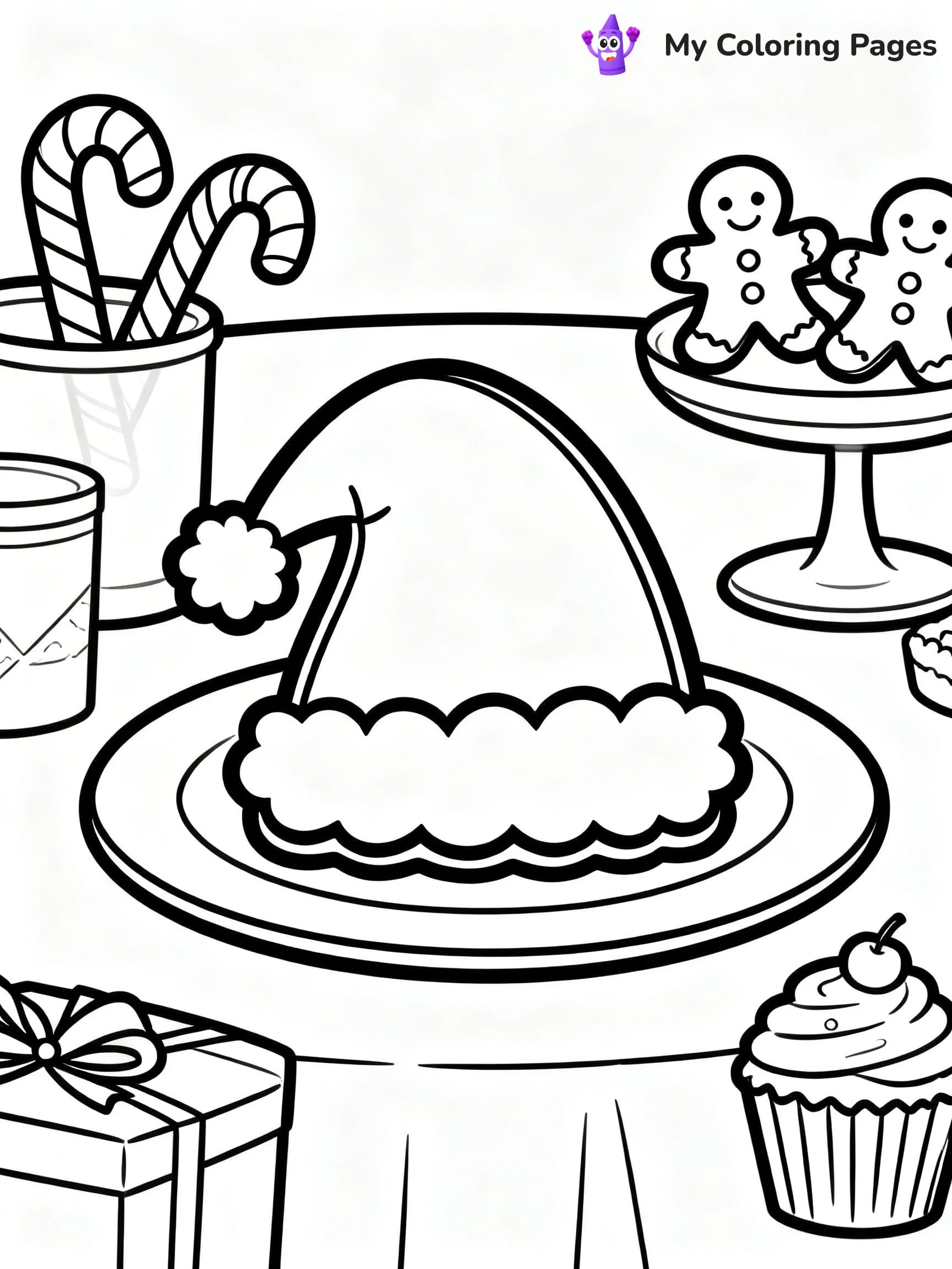 Christmas Cookie Coloring Pages - 8