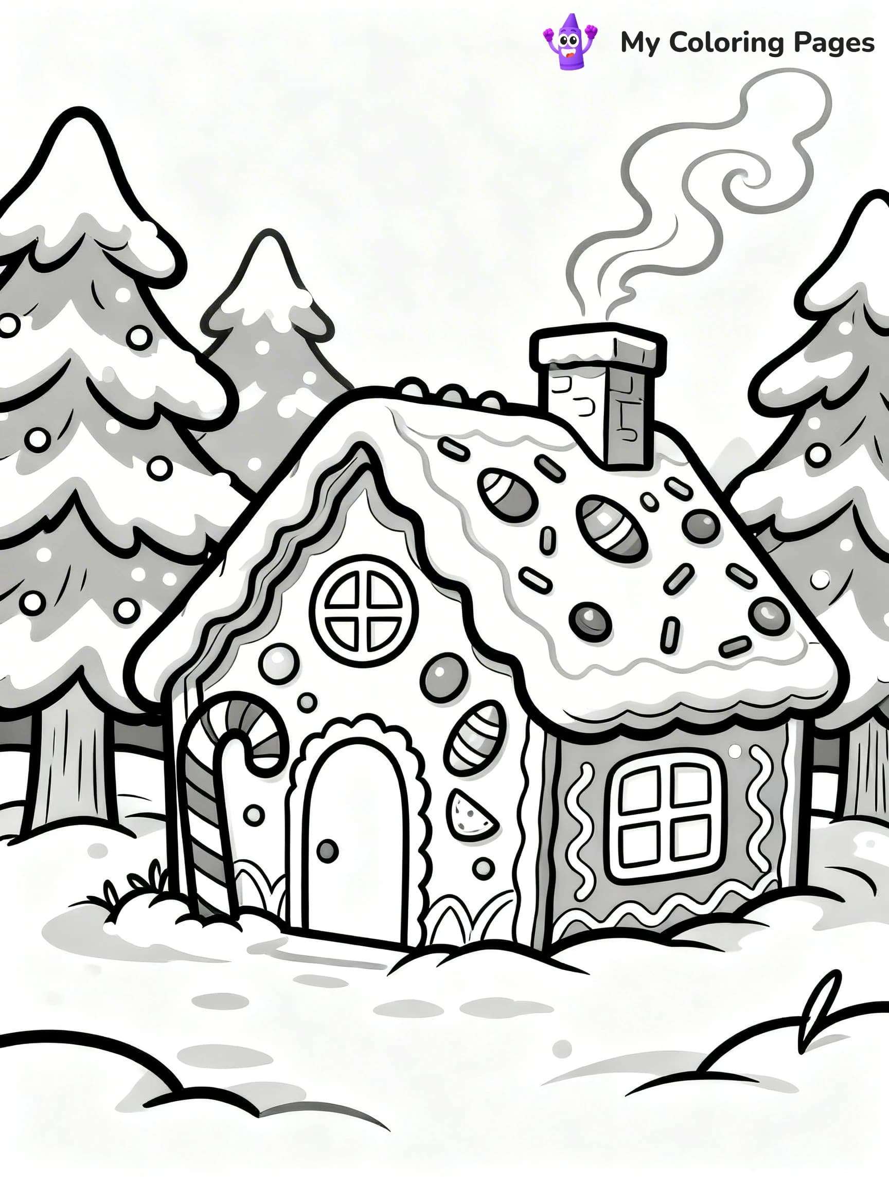 Christmas Cookie Coloring Pages - 6