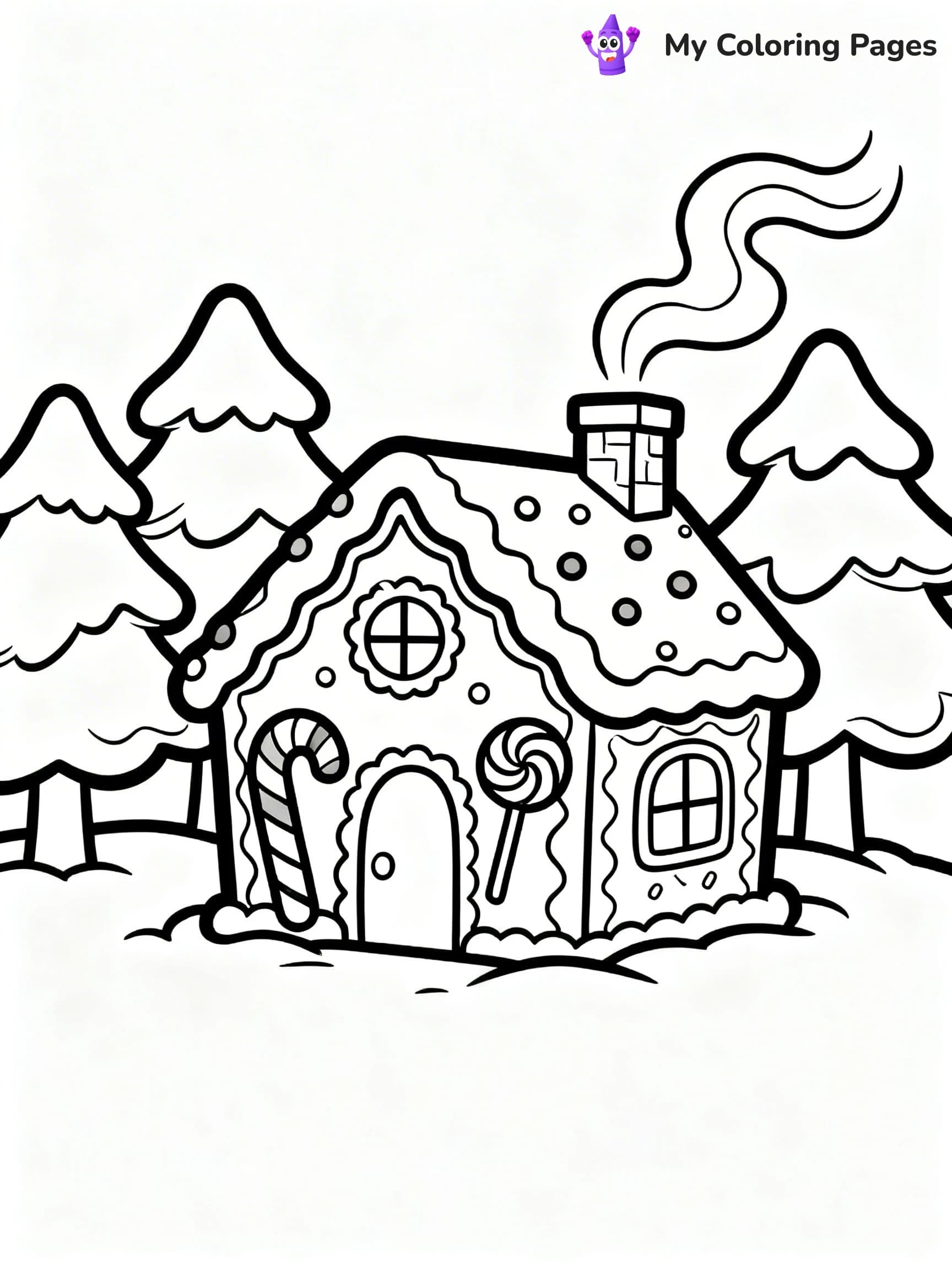 Christmas Cookie Coloring Pages - 2