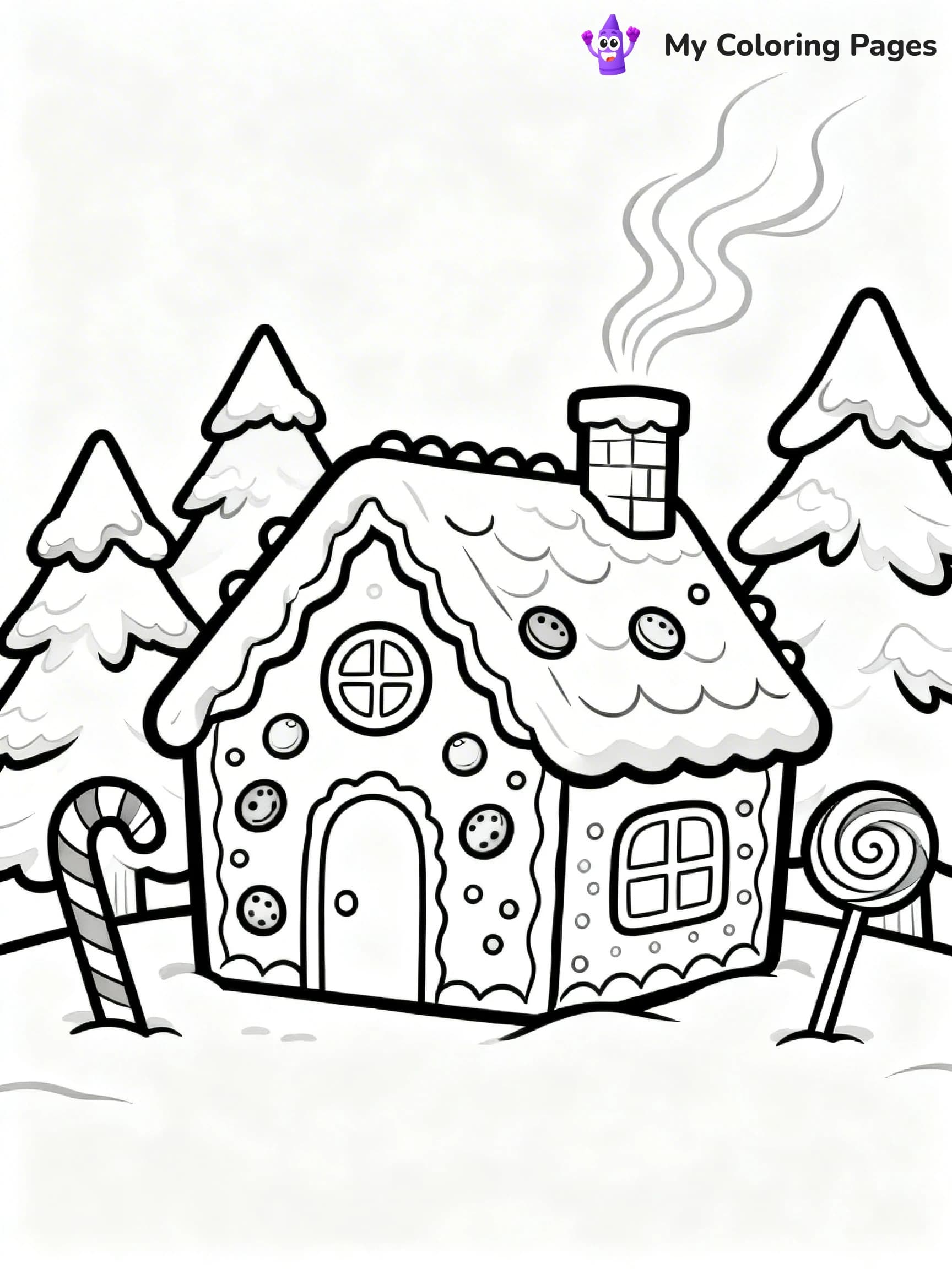 Christmas Cookie Coloring Pages - 1