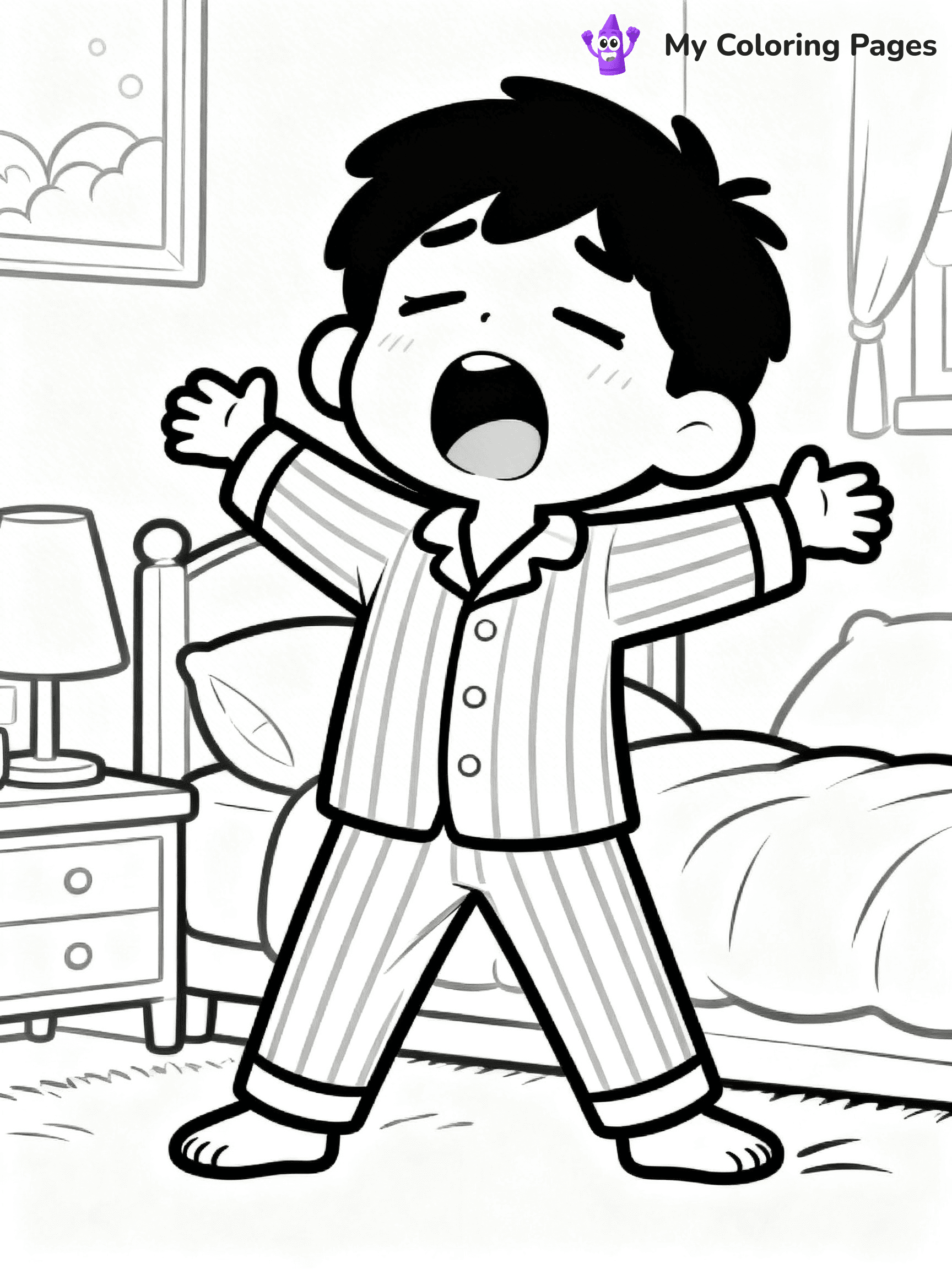 Pajama Coloring Pages - 39