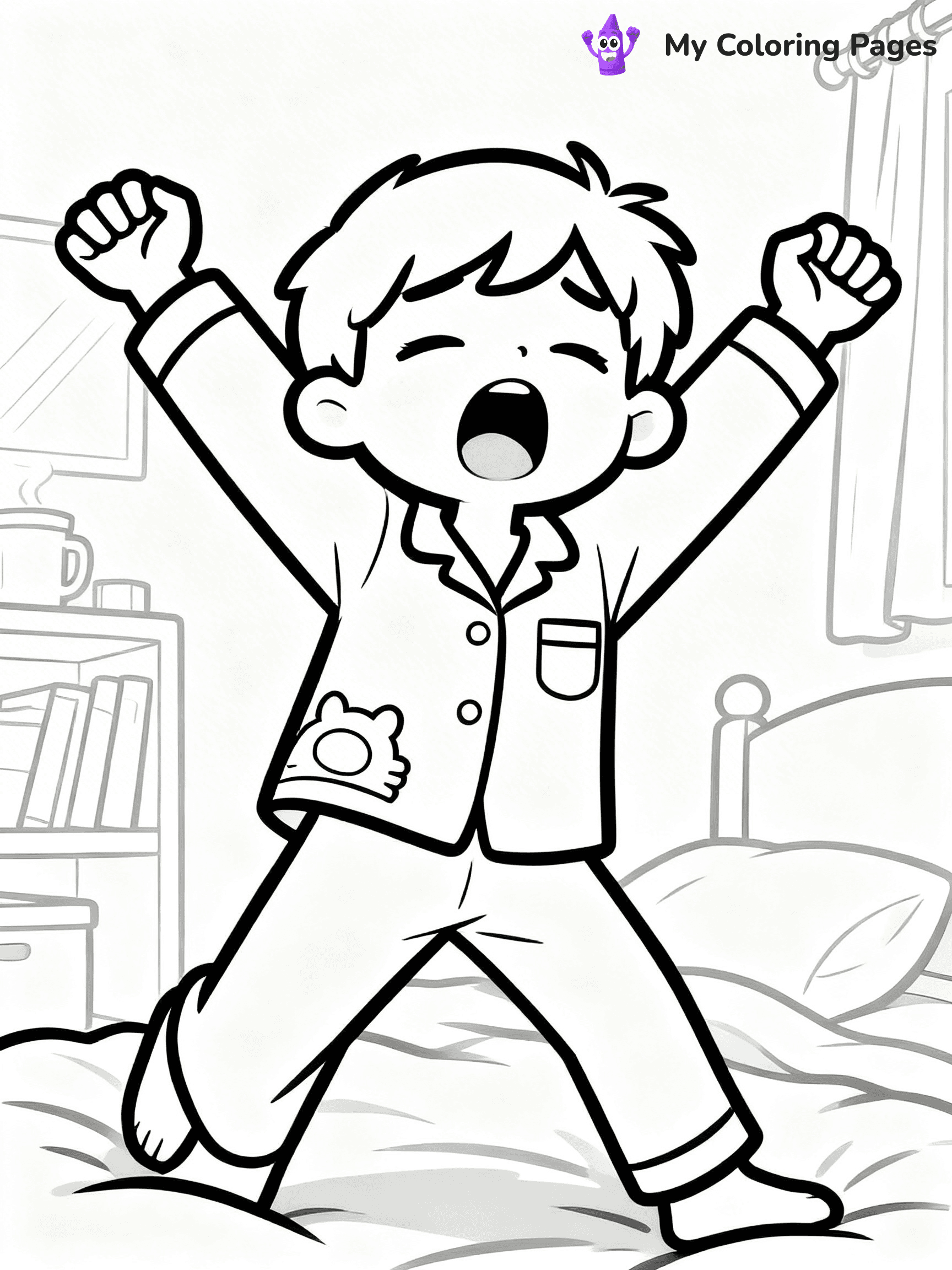 Pajama Coloring Pages - 38