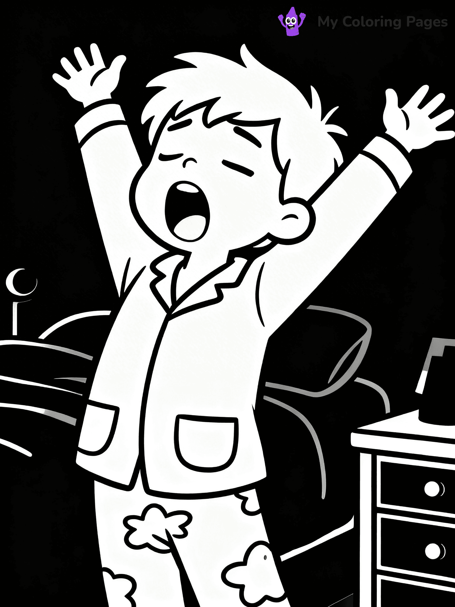 Pajama Coloring Pages - 37