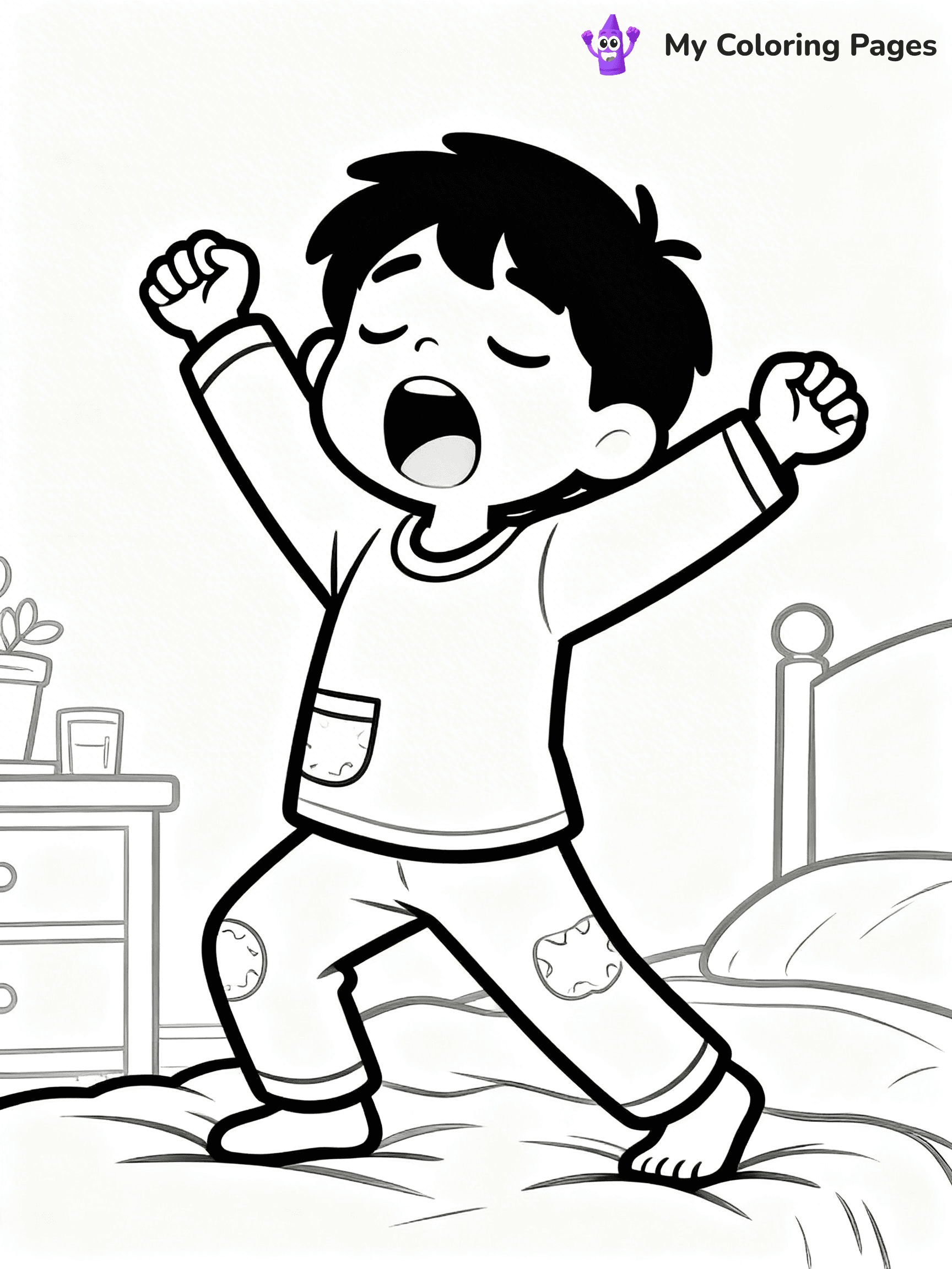 Pajama Coloring Pages - 36