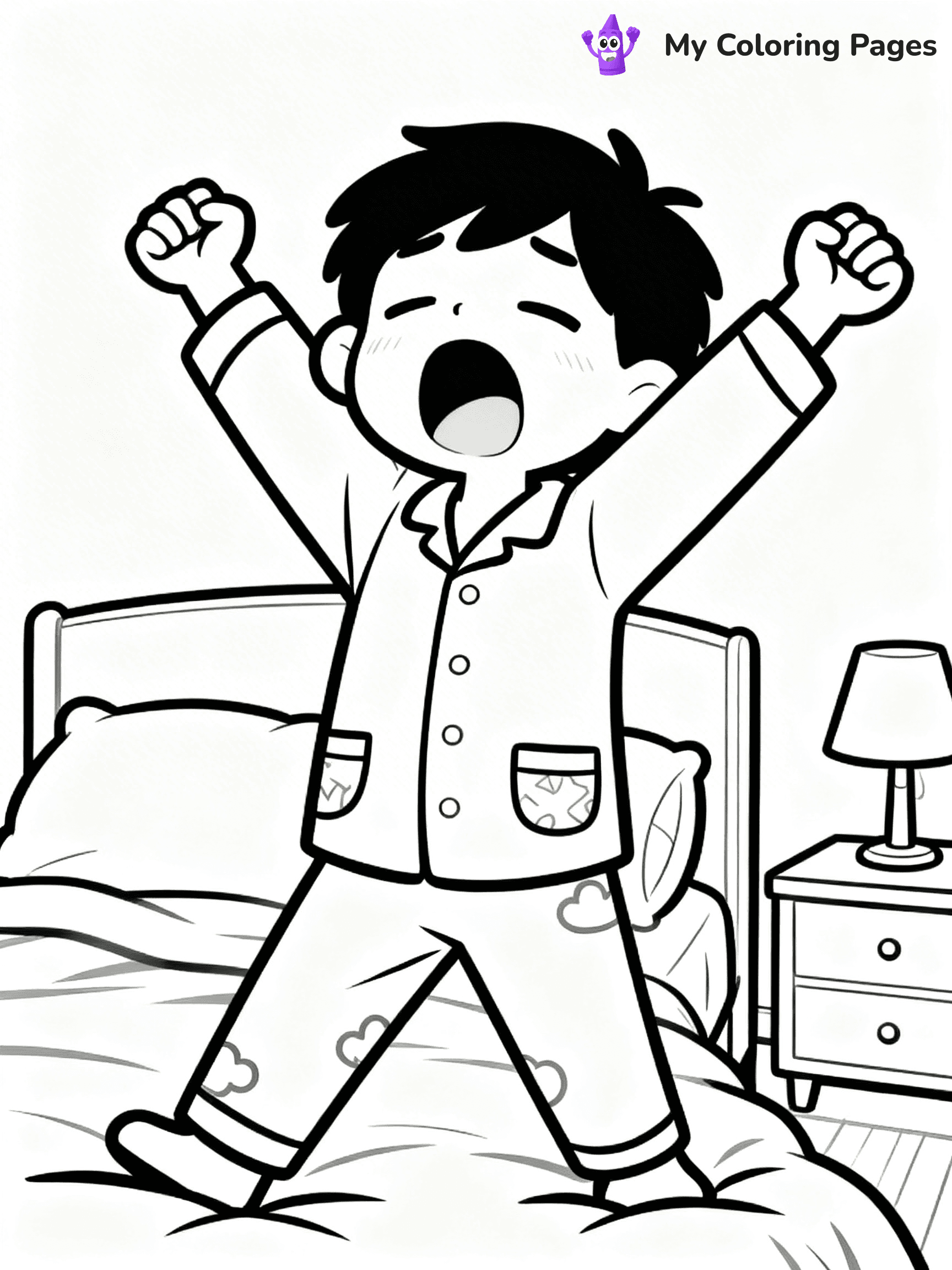 Pajama Coloring Pages - 33