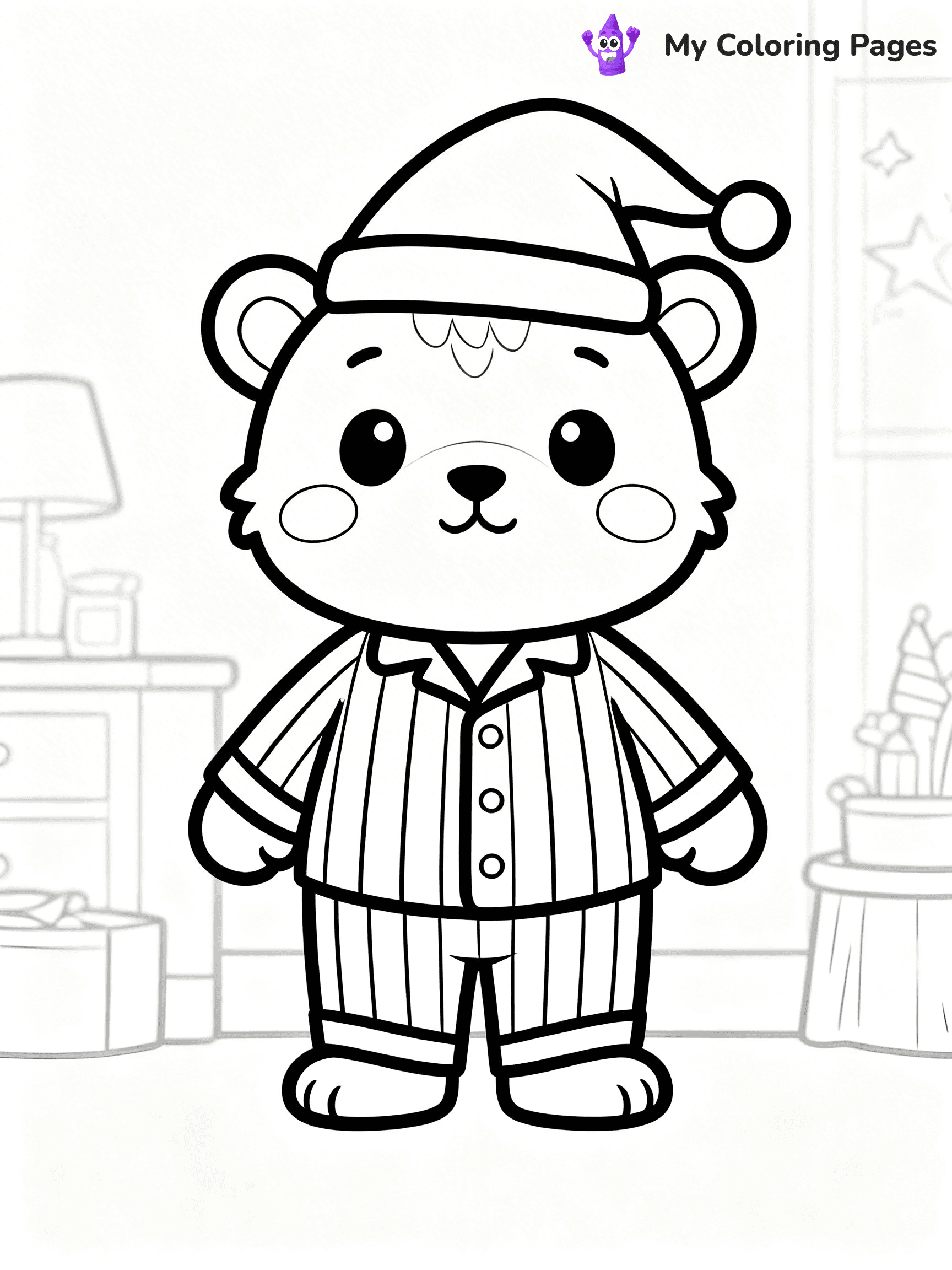Pajama Coloring Pages - 26