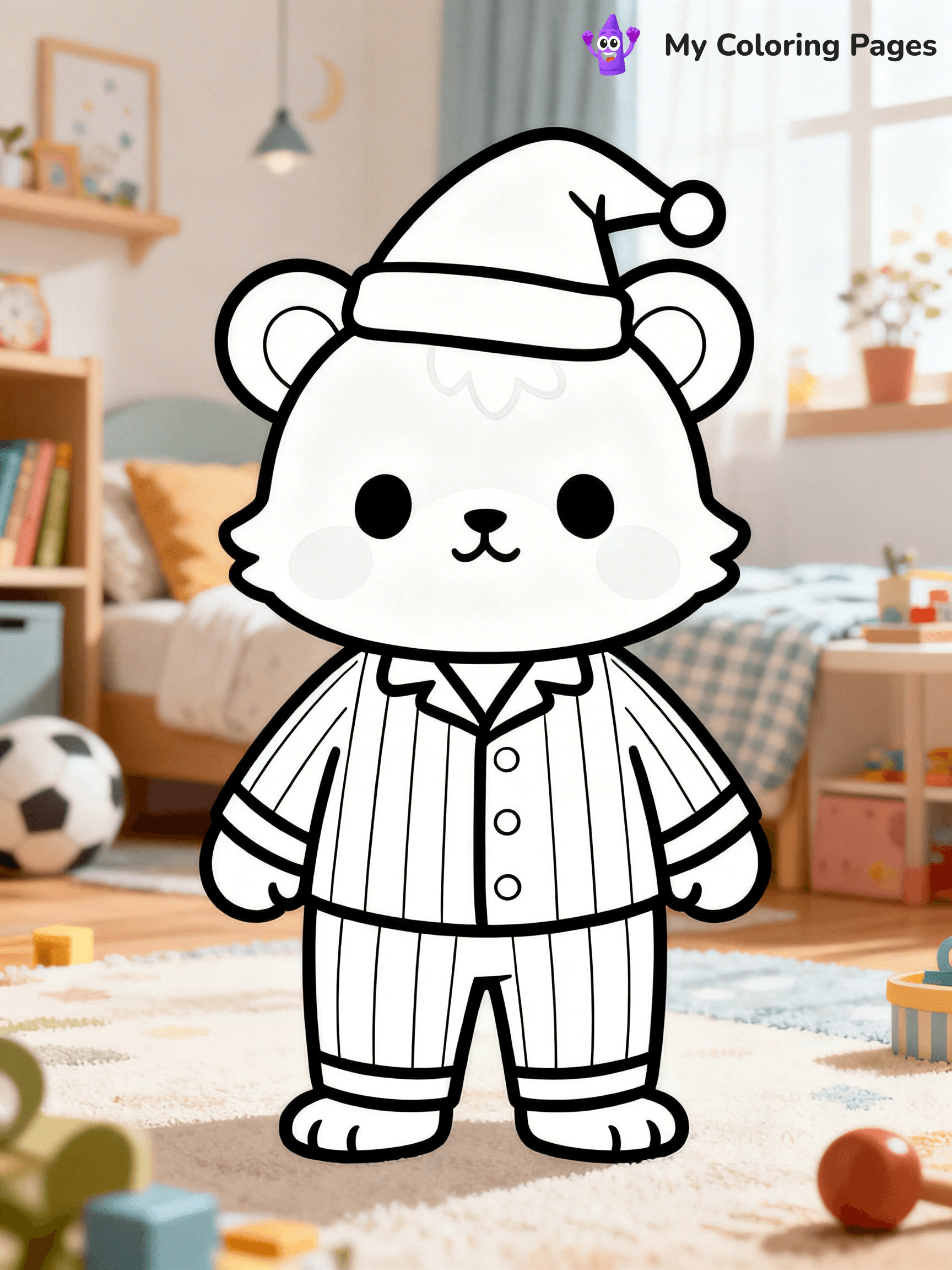 Pajama Coloring Pages - 25