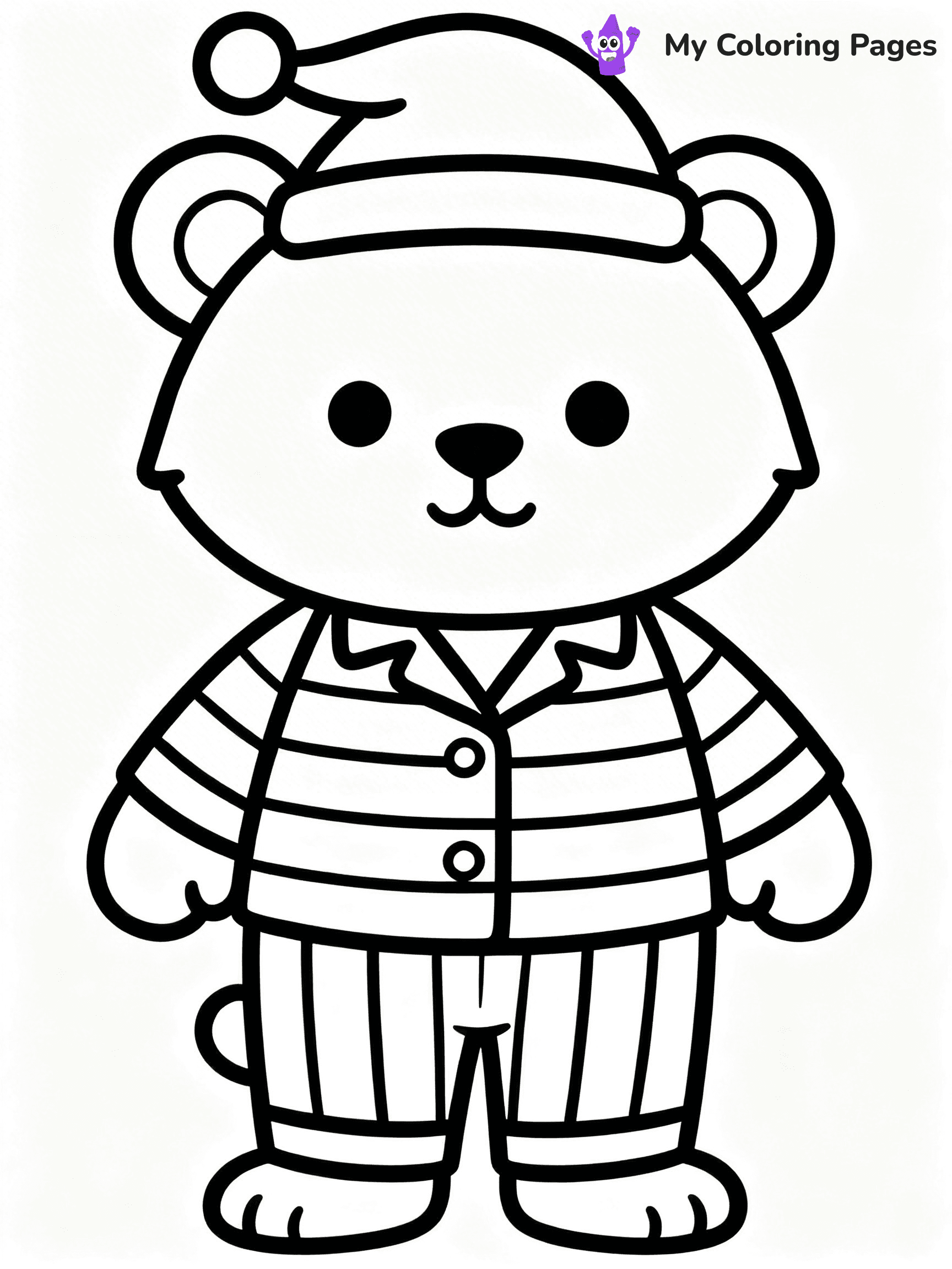 Pajama Coloring Pages - 24