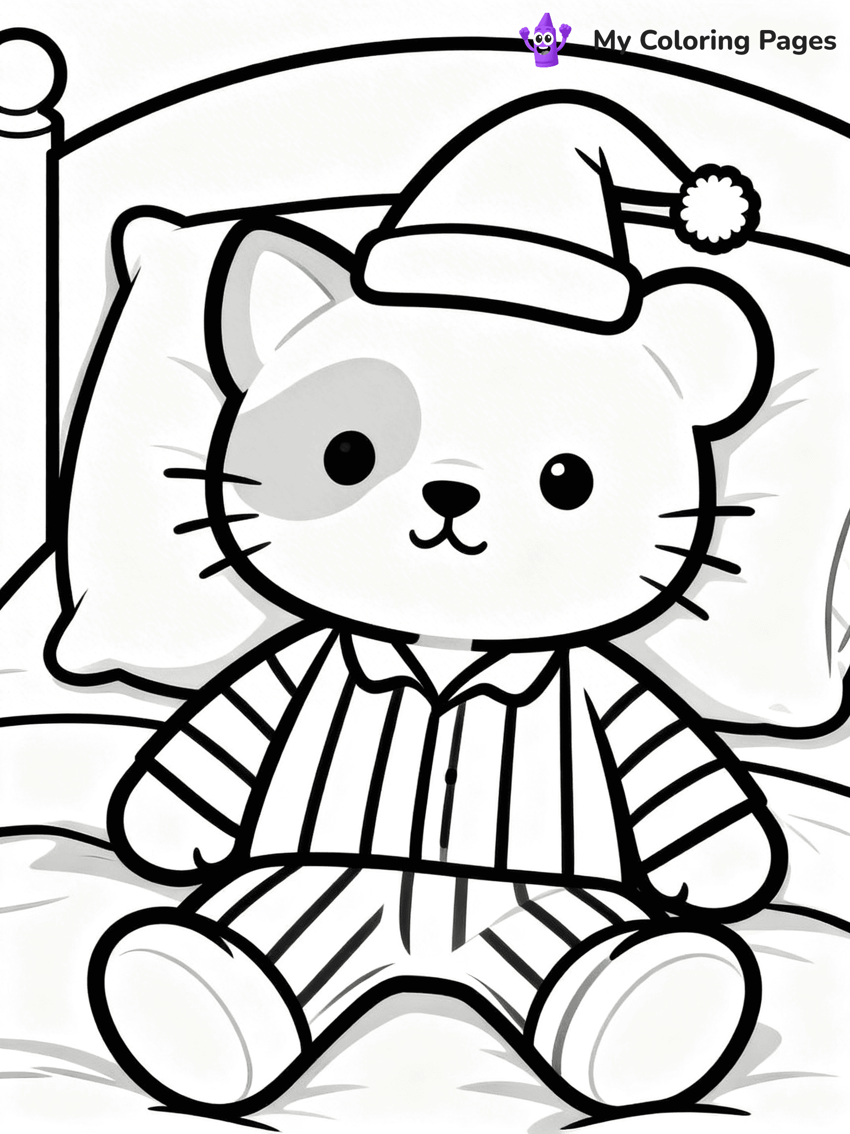 Pajama Coloring Pages - 23