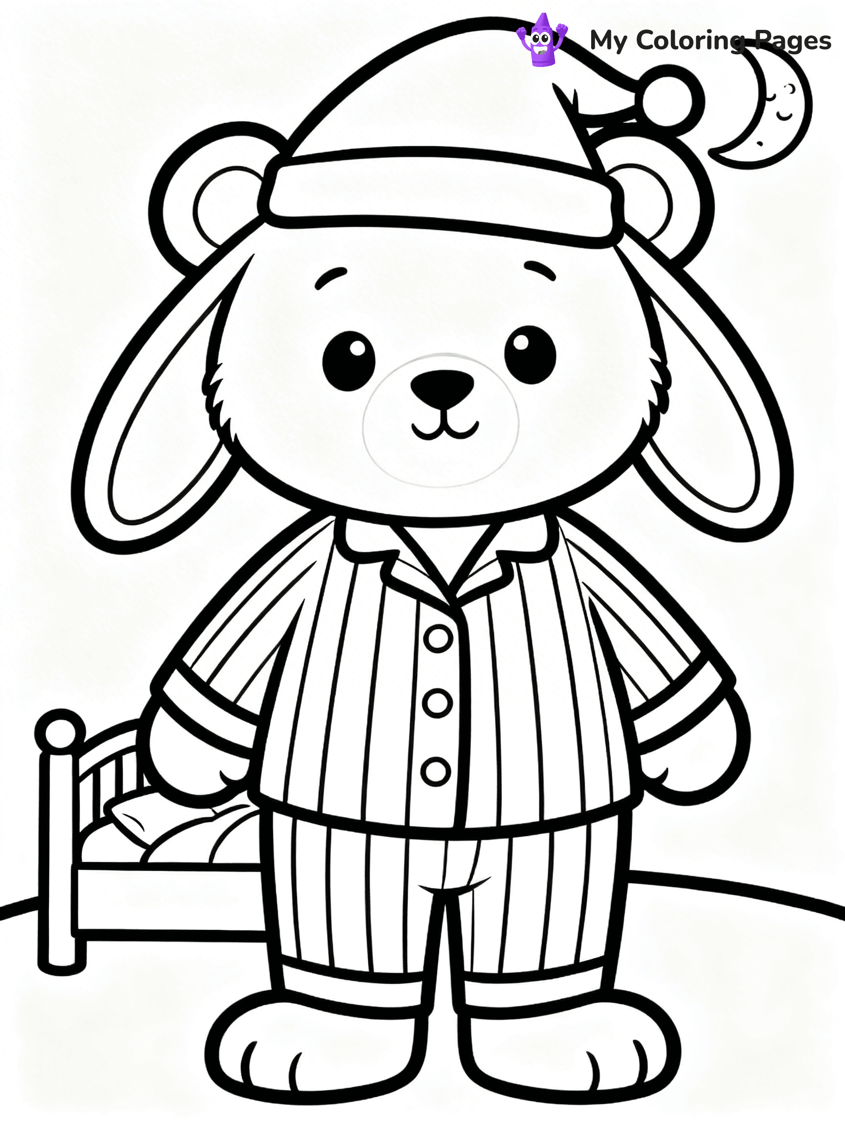 Pajama Coloring Pages - 22