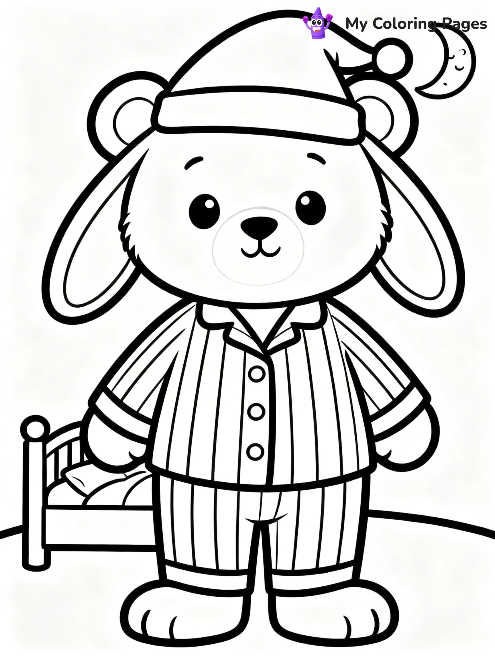 Pajama Coloring Pages - 24