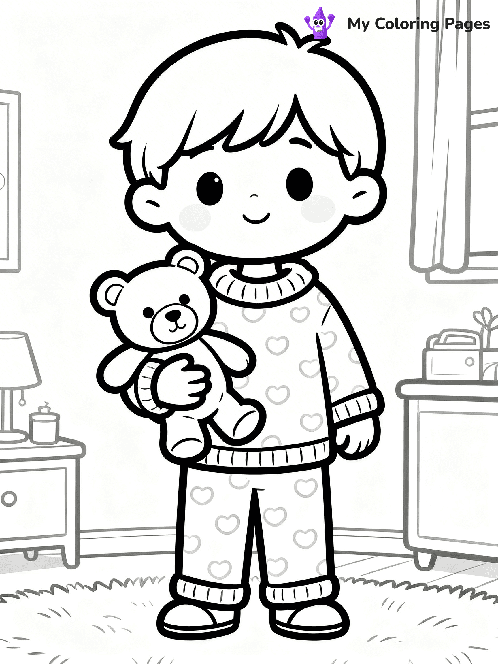 Pajama Coloring Pages - 20