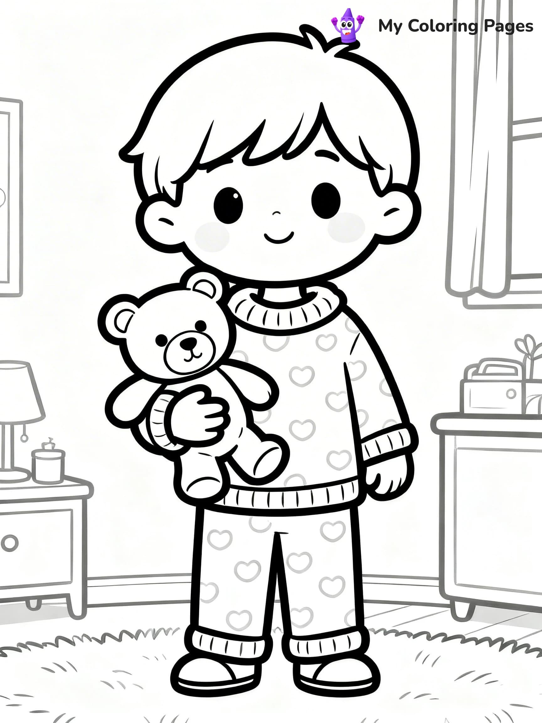 Pajama Coloring Pages - 22