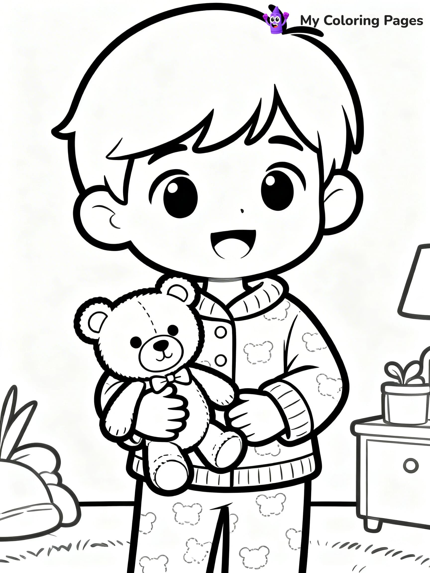 Pajama Coloring Pages - 21