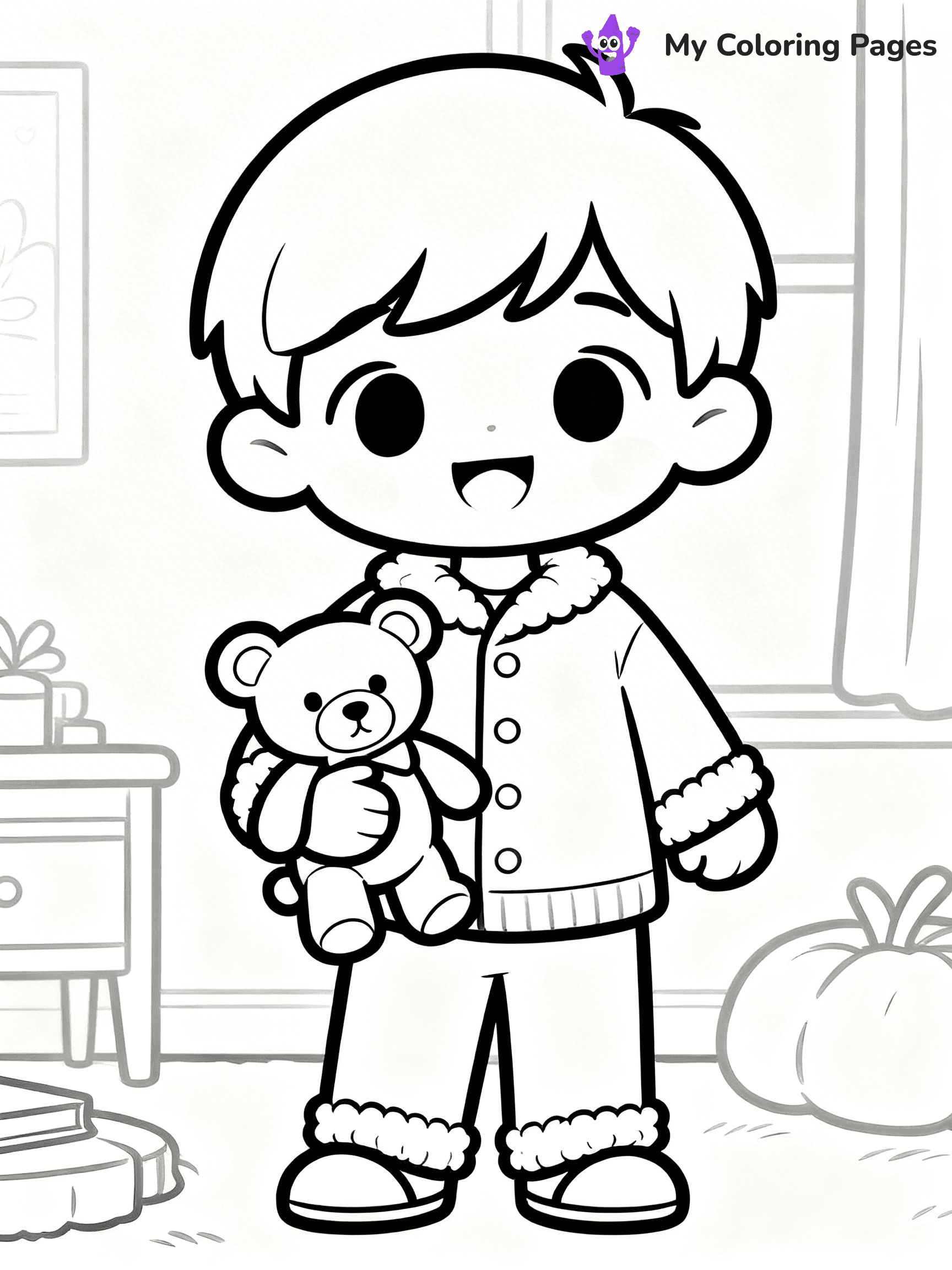 Pajama Coloring Pages - 18