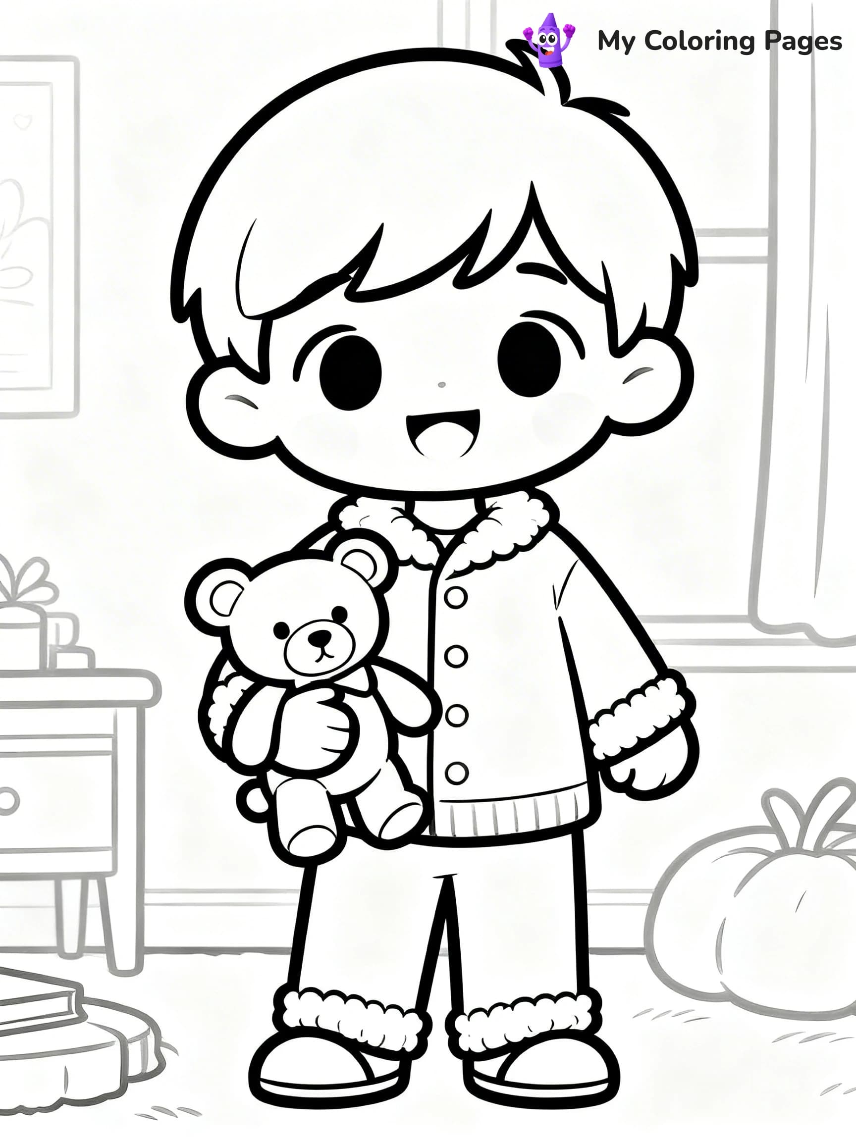Pajama Coloring Pages - 20