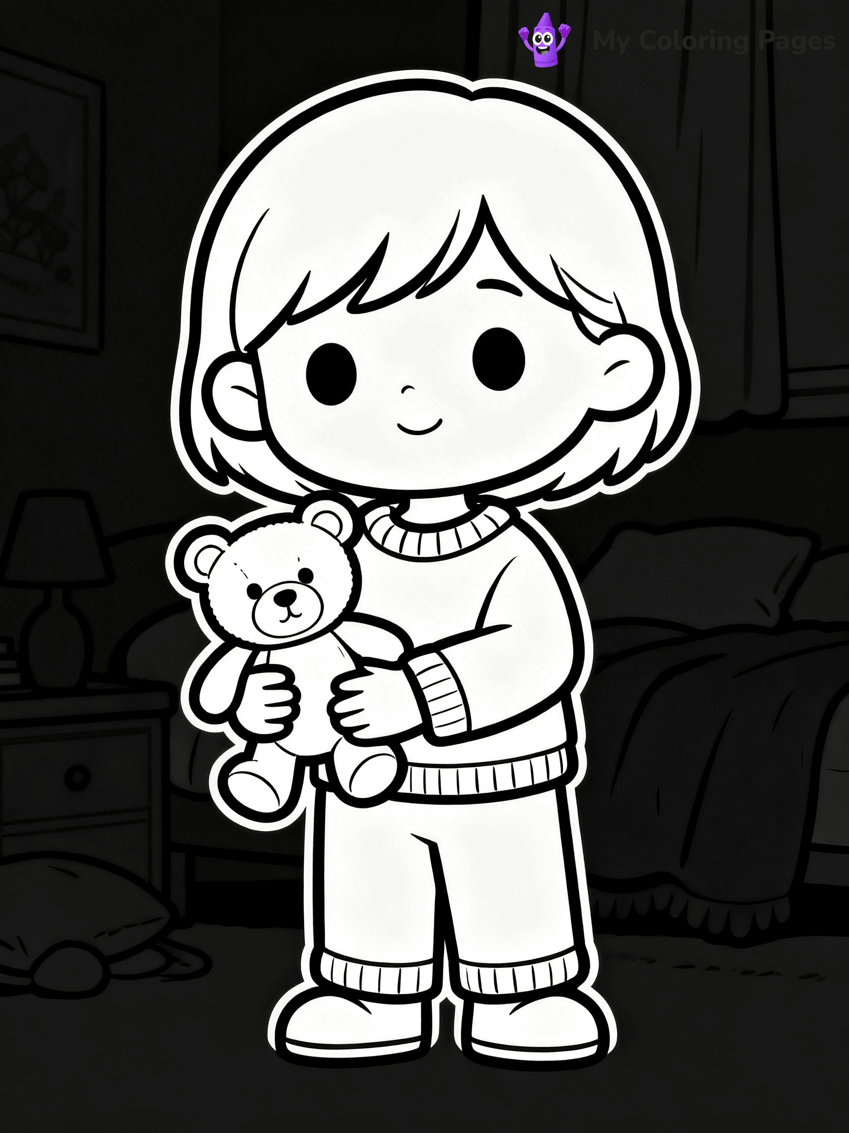 Pajama Coloring Pages - 16