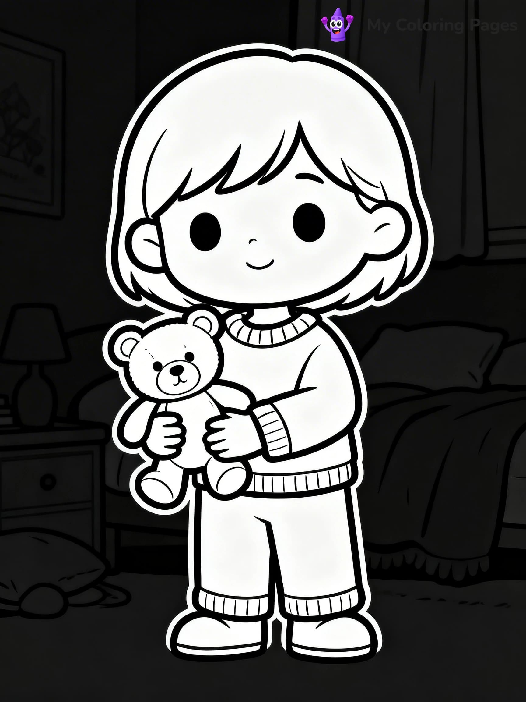 Pajama Coloring Pages - 18