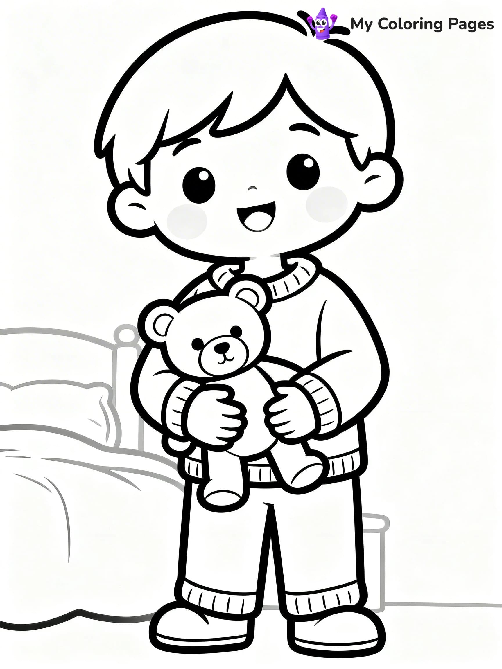 Pajama Coloring Pages - 17