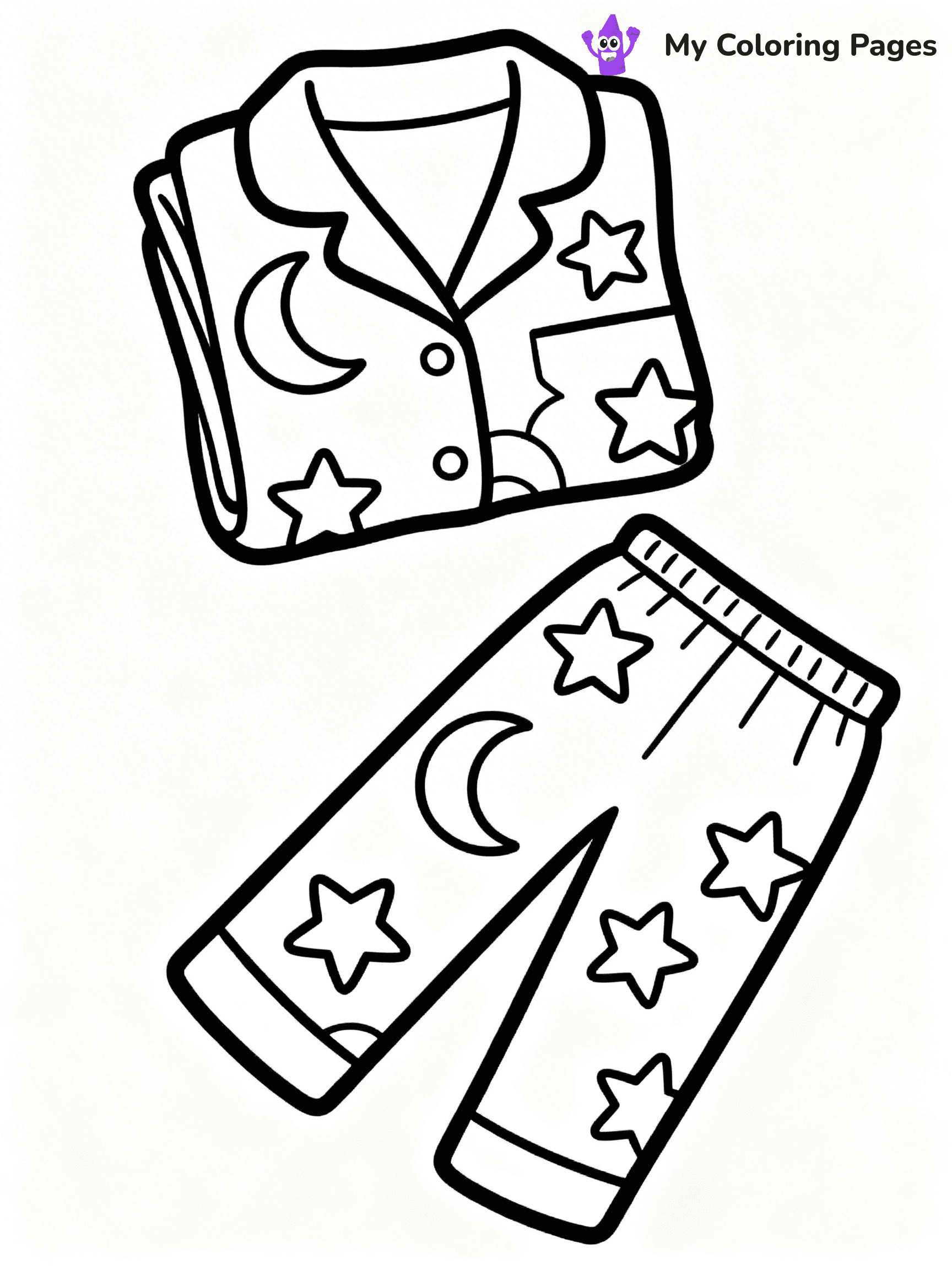 Pajama Coloring Pages - 14