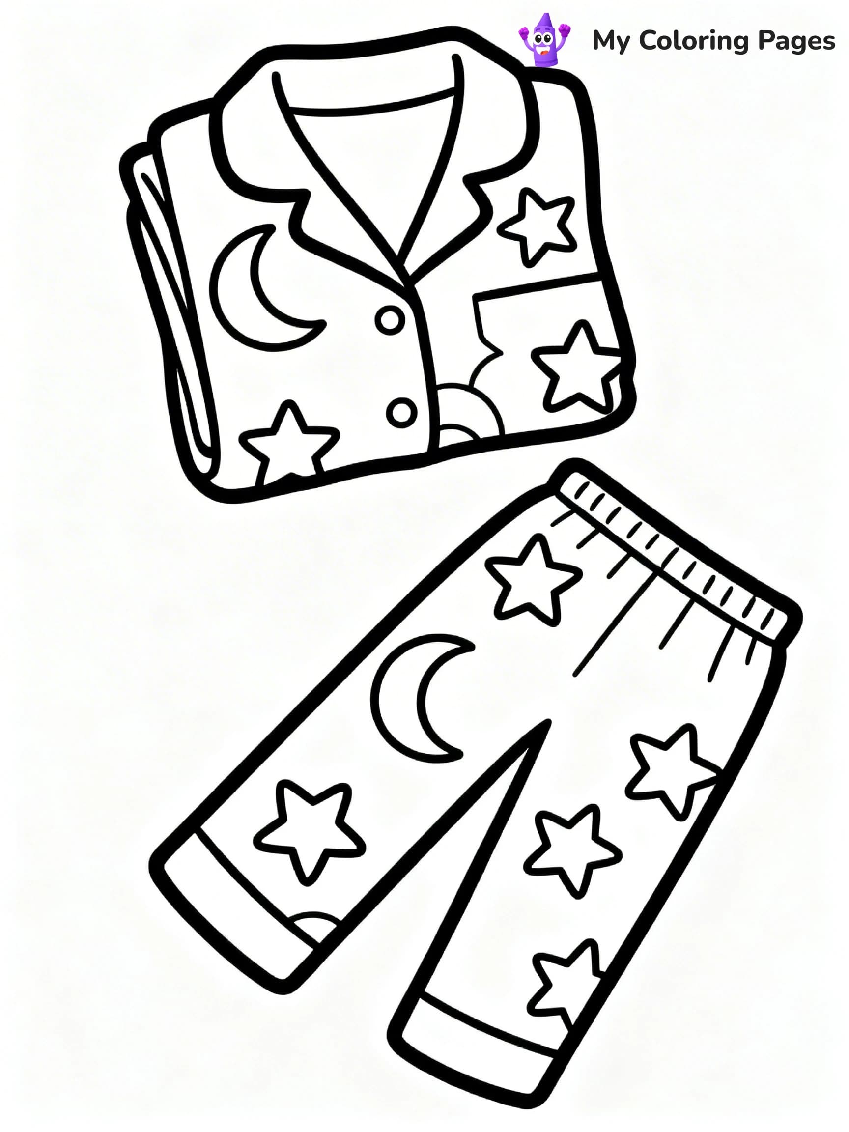 Pajama Coloring Pages - 16
