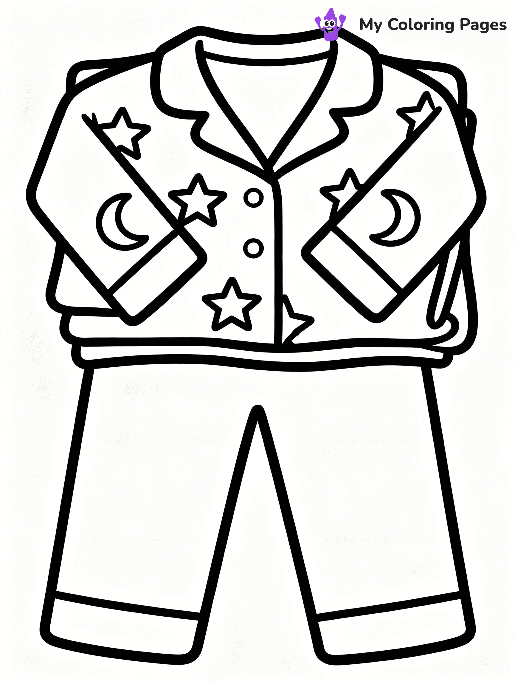 Pajama Coloring Pages - 13