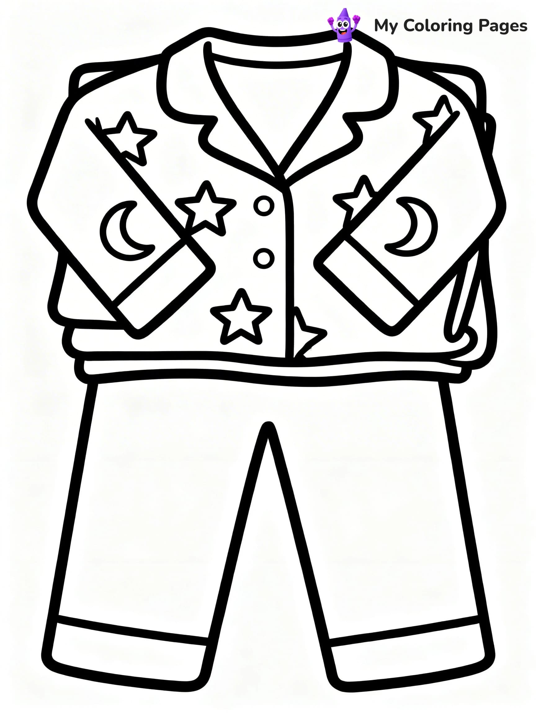 Pajama Coloring Pages - 15