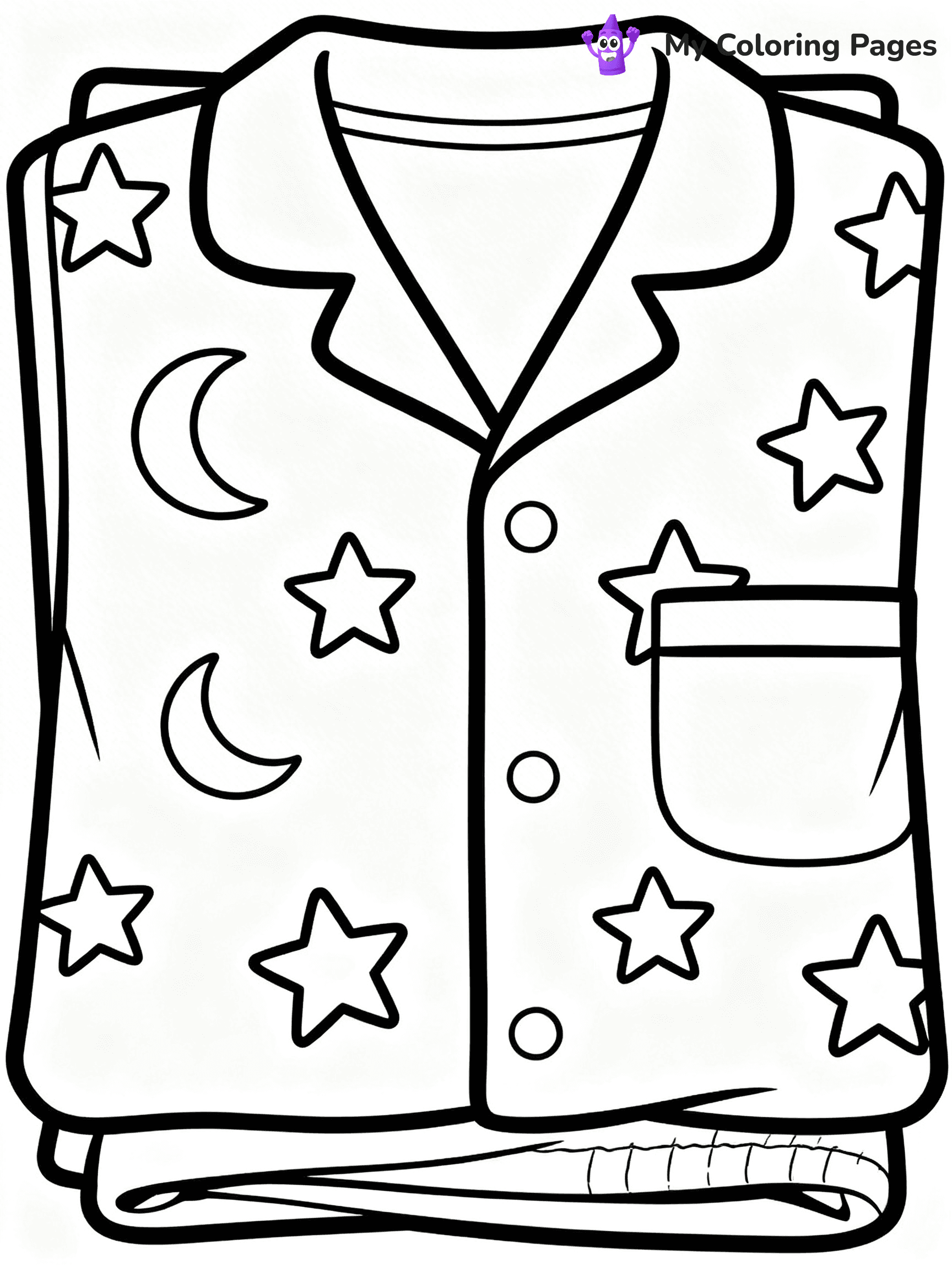 Pajama Coloring Pages - 12