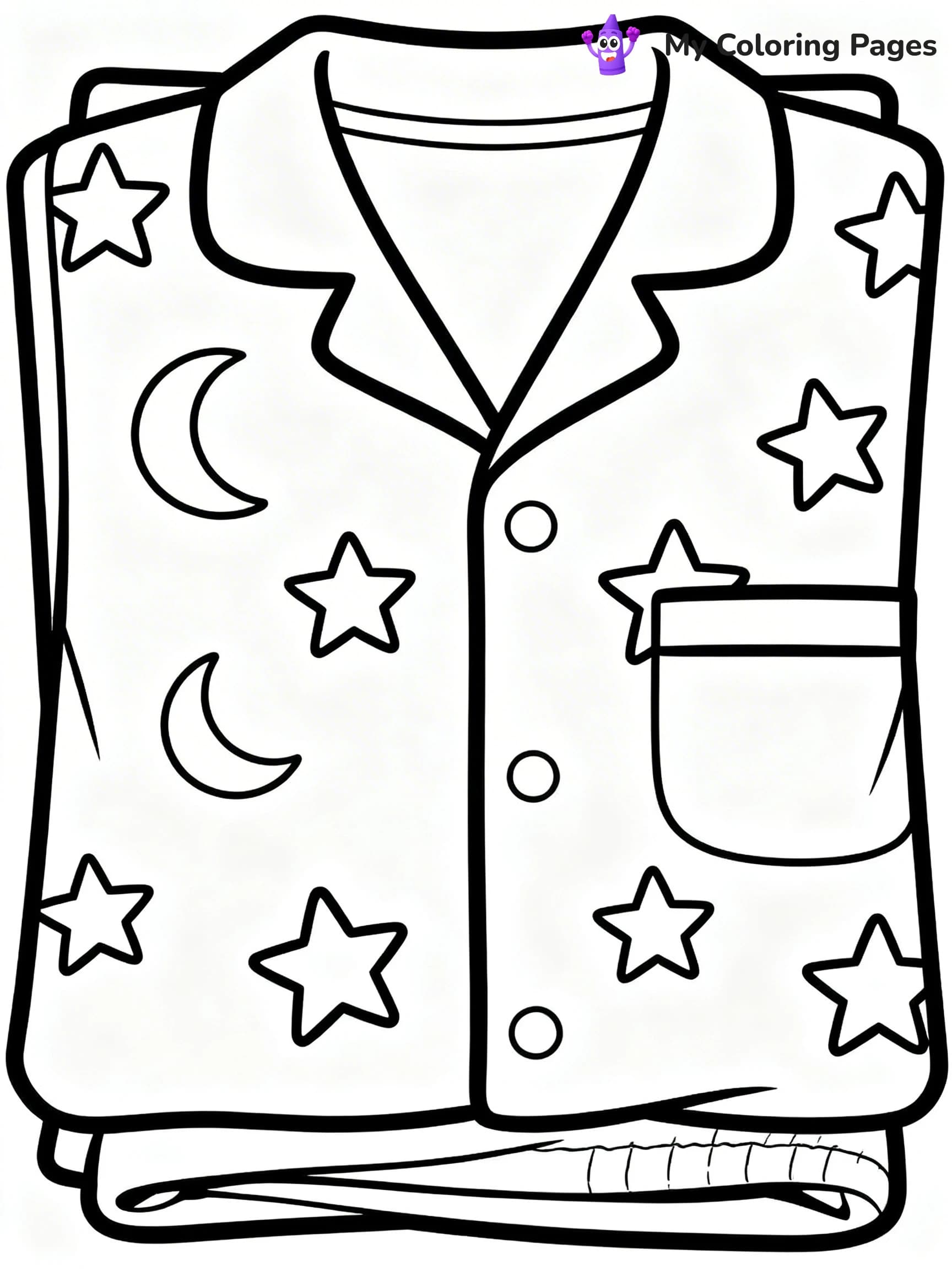 Pajama Coloring Pages - 14