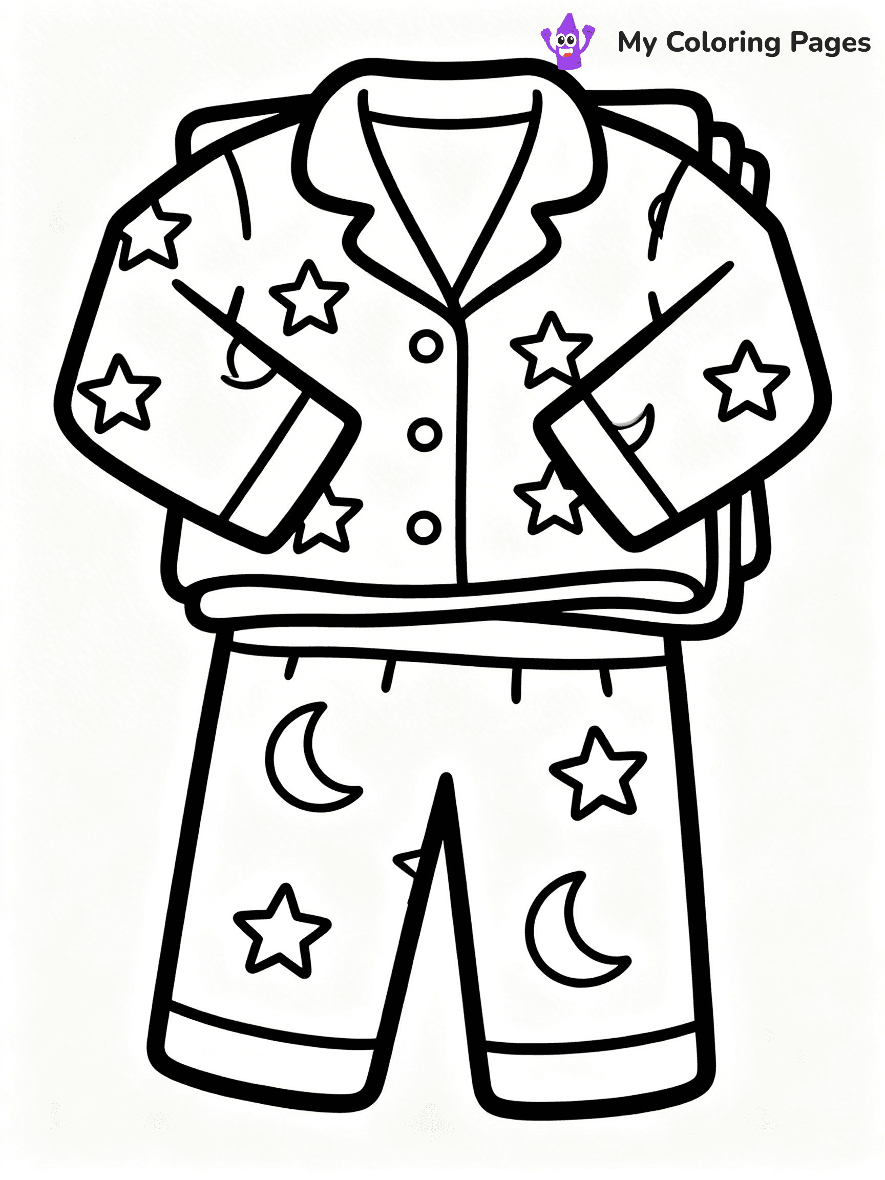 Pajama Coloring Pages - 11
