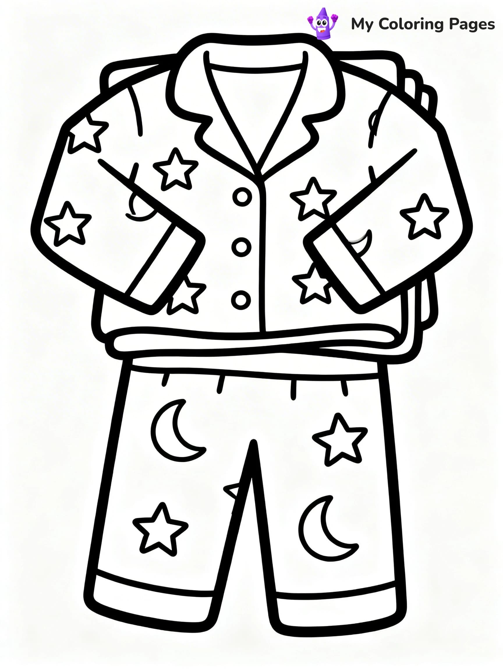 Pajama Coloring Pages - 13