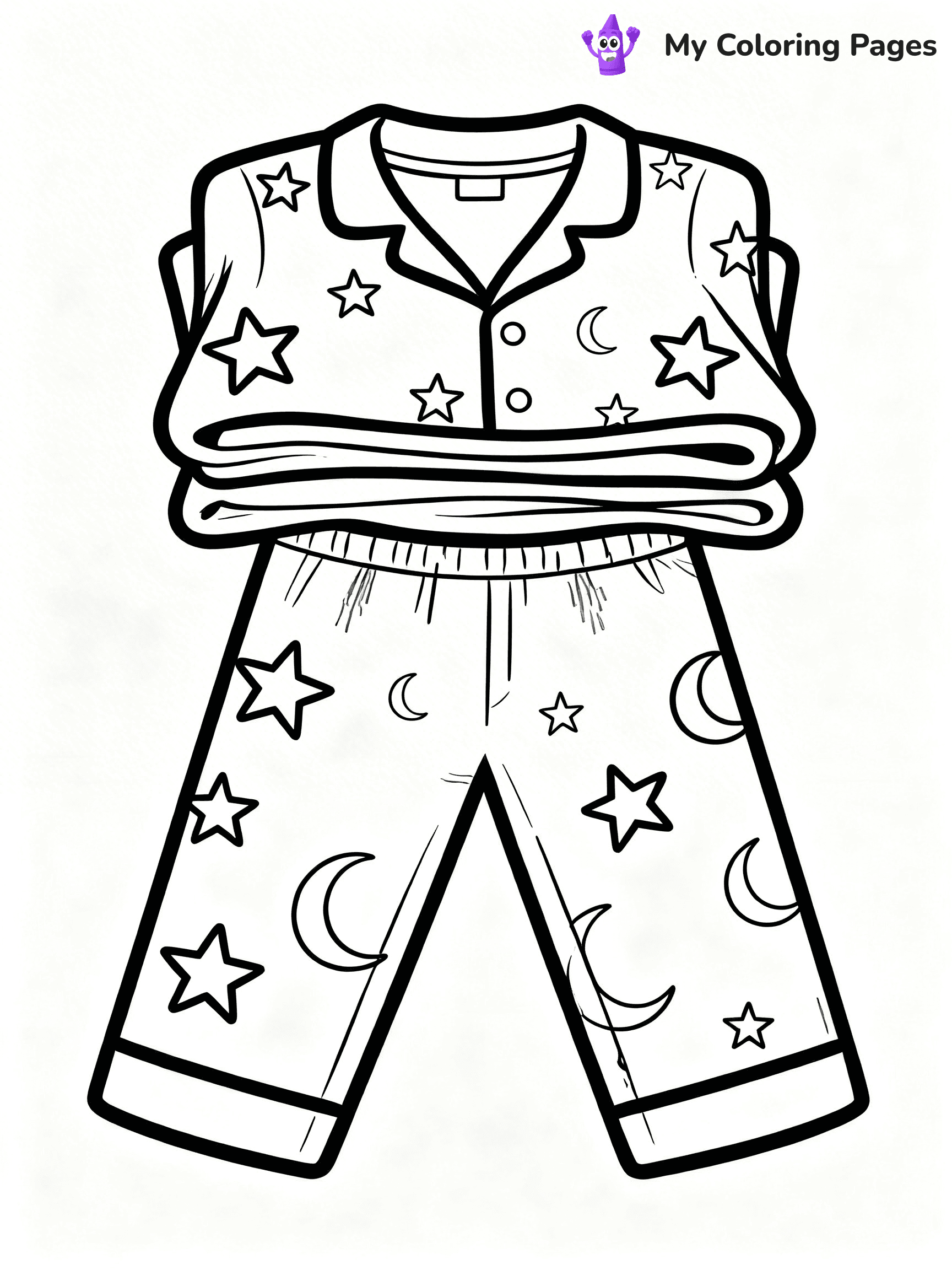 Pajama Coloring Pages - 9