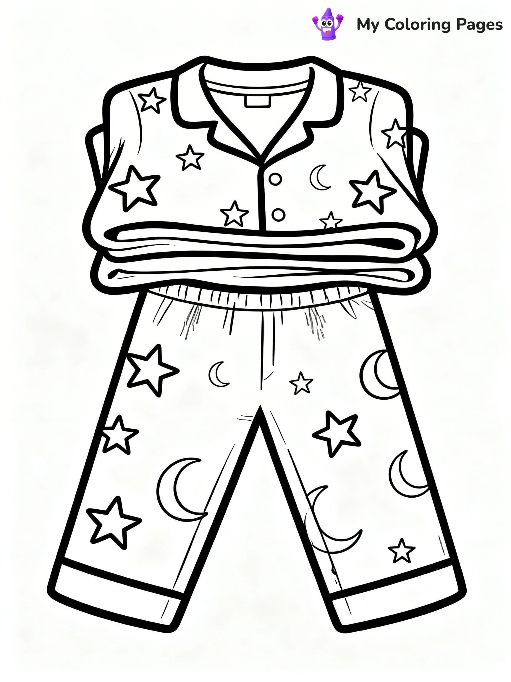 Pajama Coloring Pages - 11