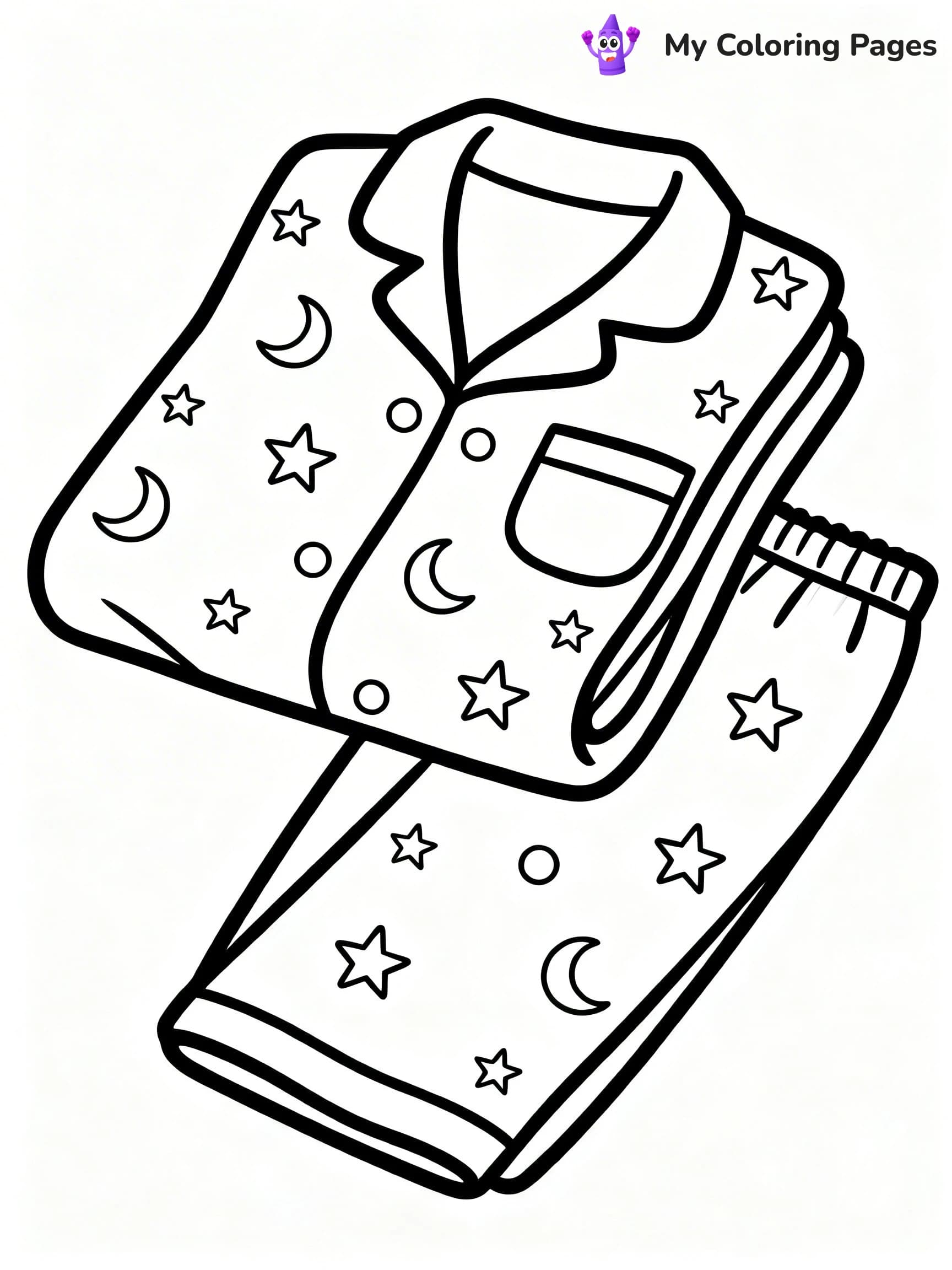 Pajama Coloring Pages - 10