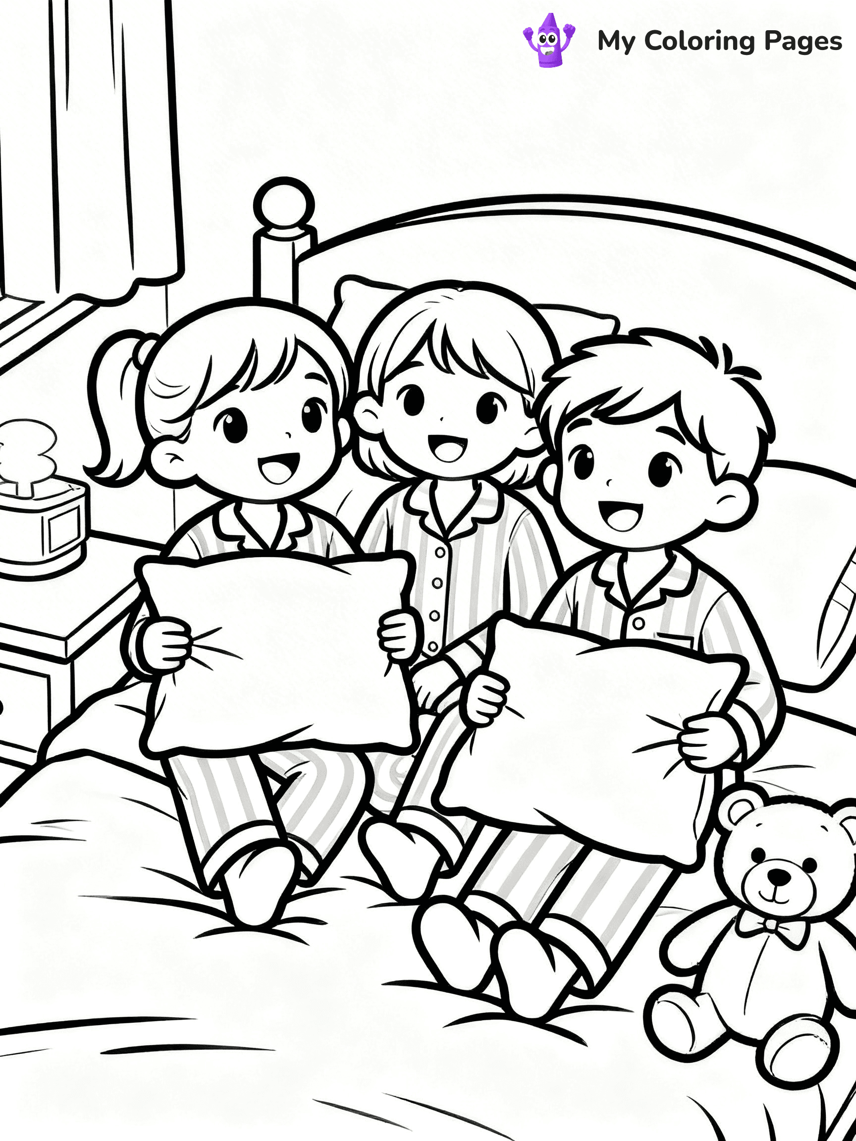 Pajama Coloring Pages - 7