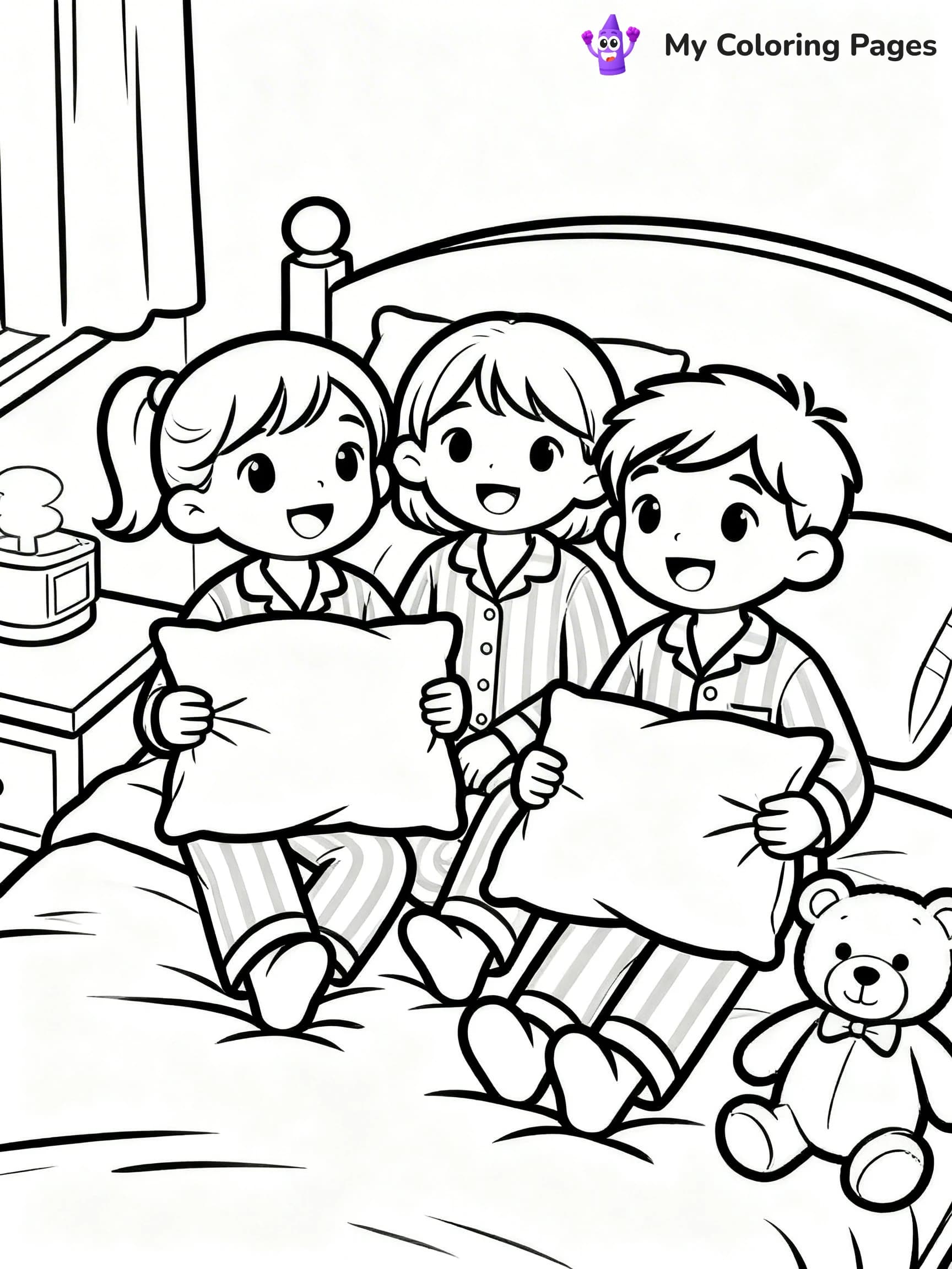Pajama Coloring Pages - 9