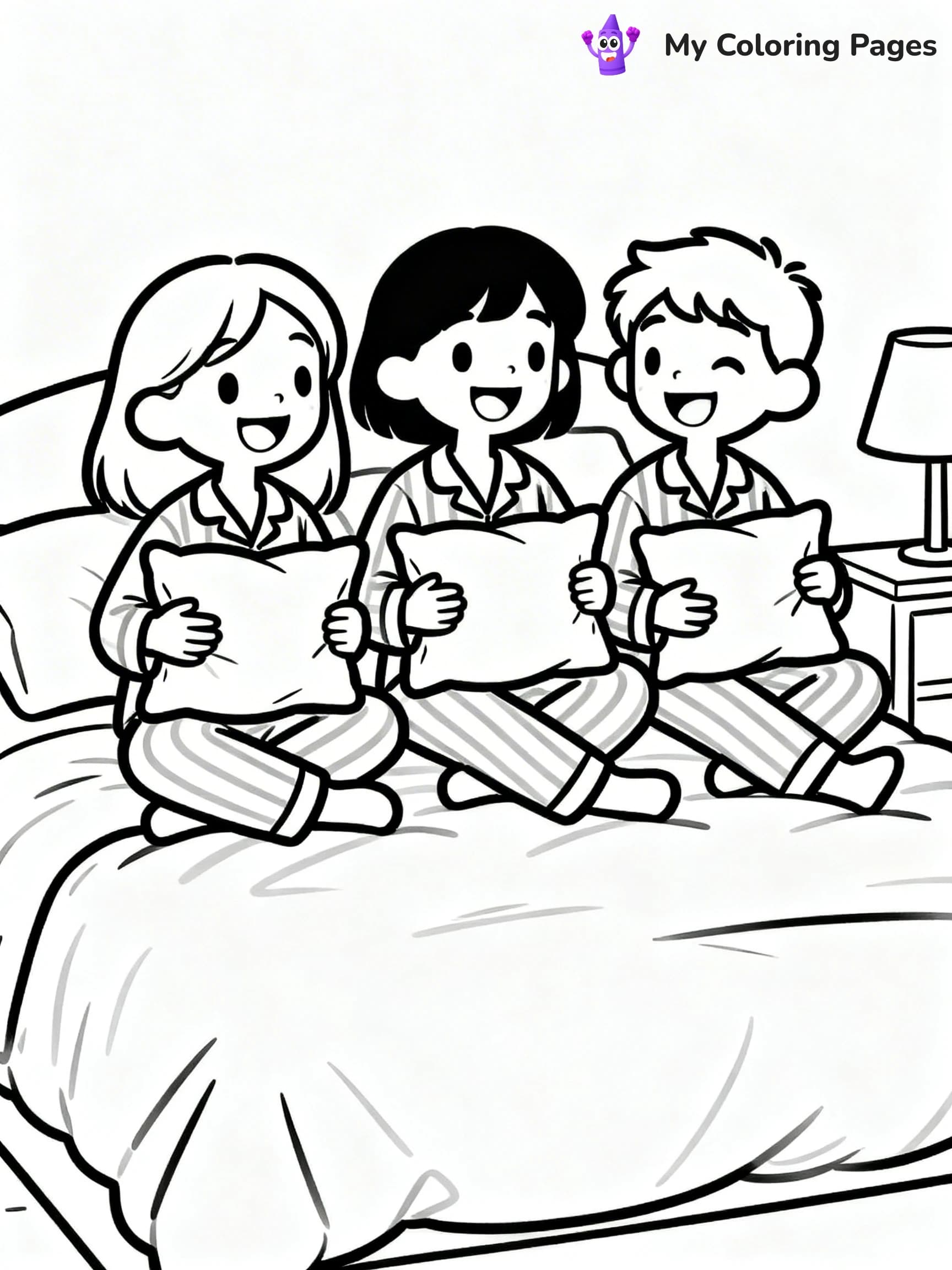Pajama Coloring Pages - 8