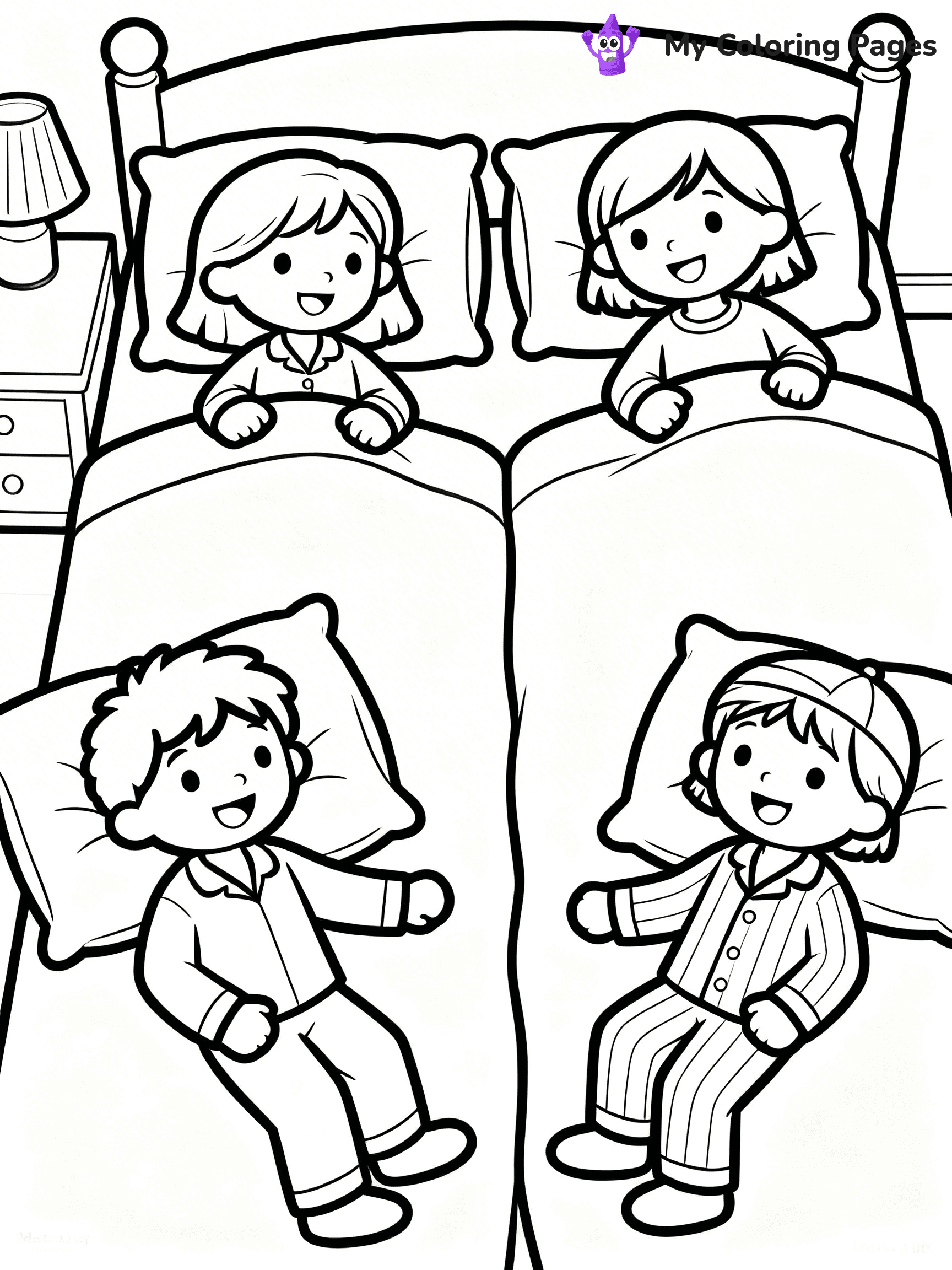 Pajama Coloring Pages - 4