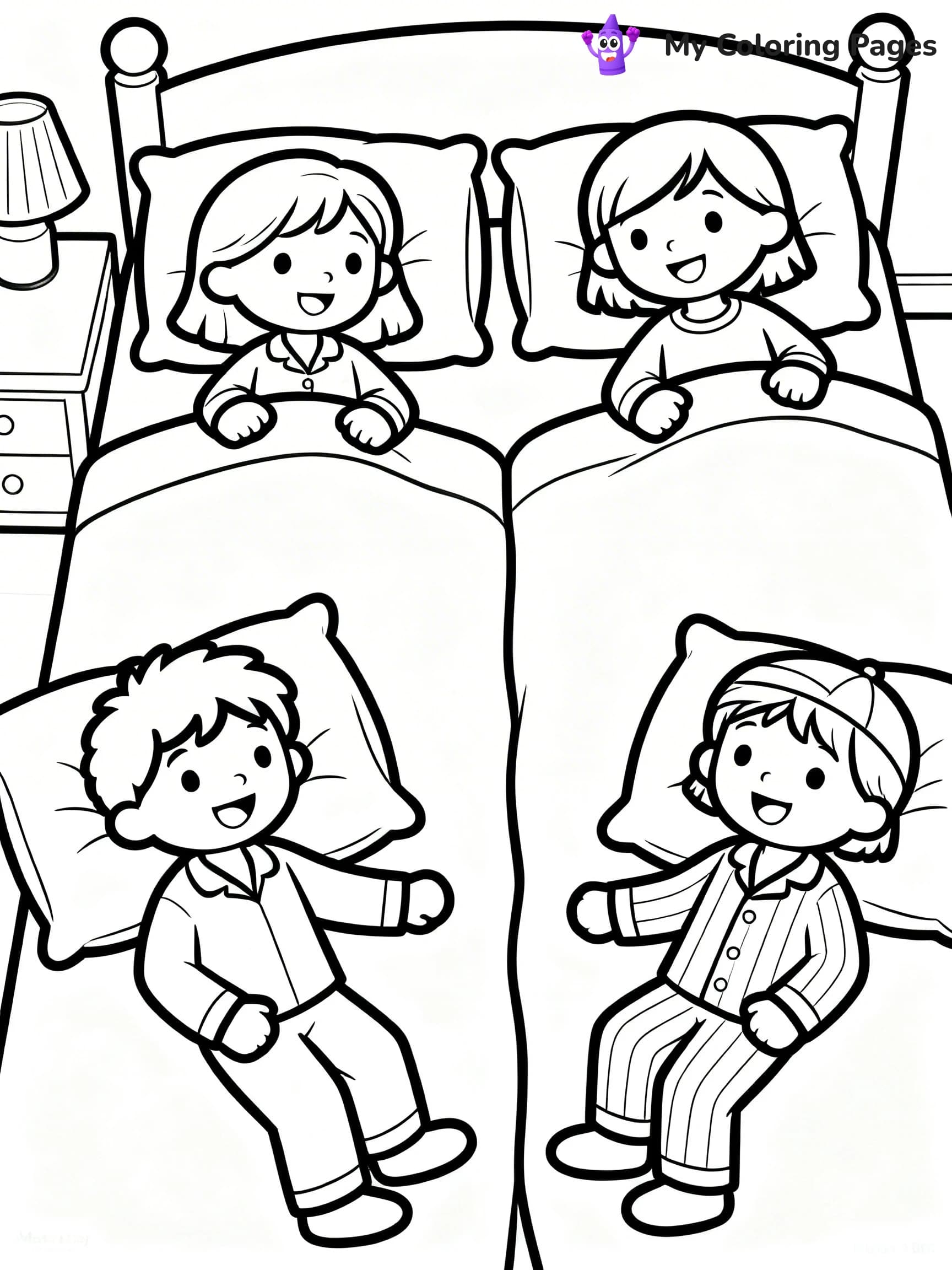 Pajama Coloring Pages - 6