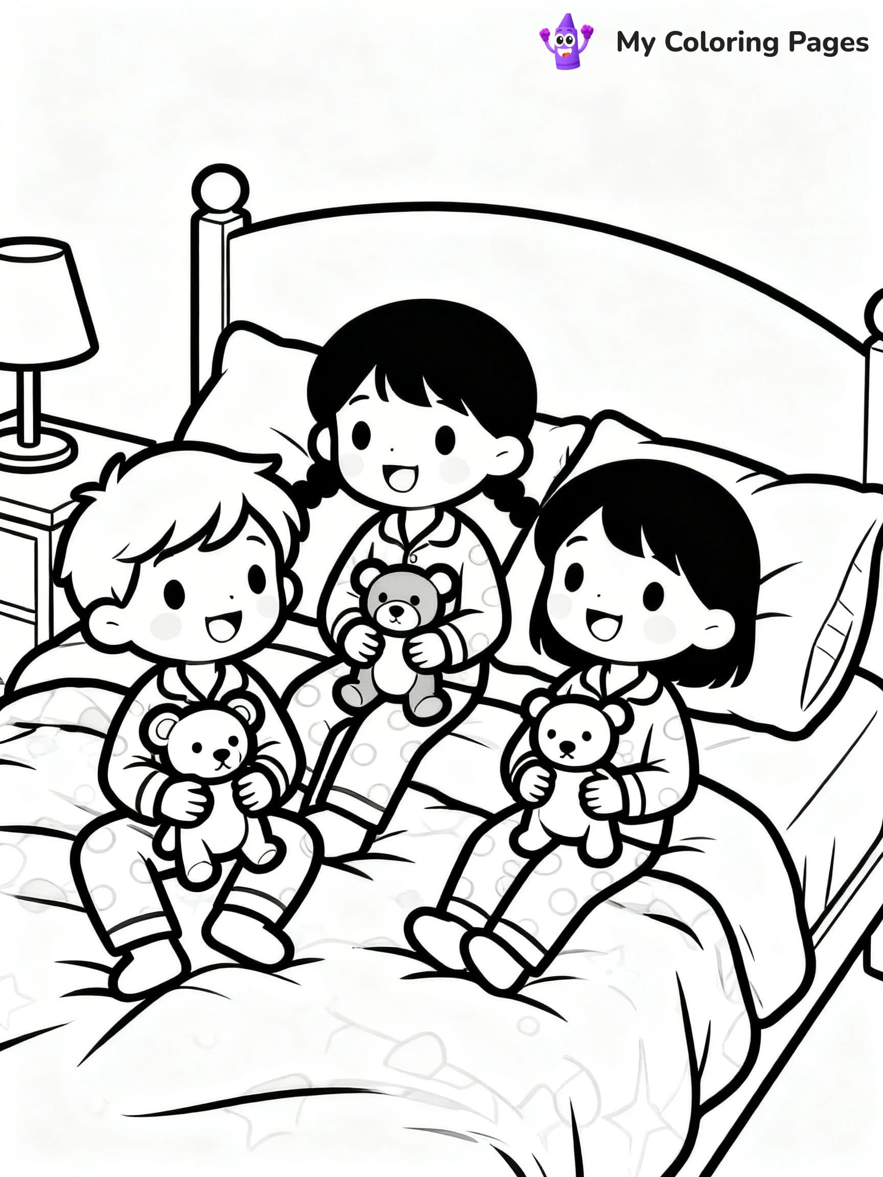 Pajama Coloring Pages - 3