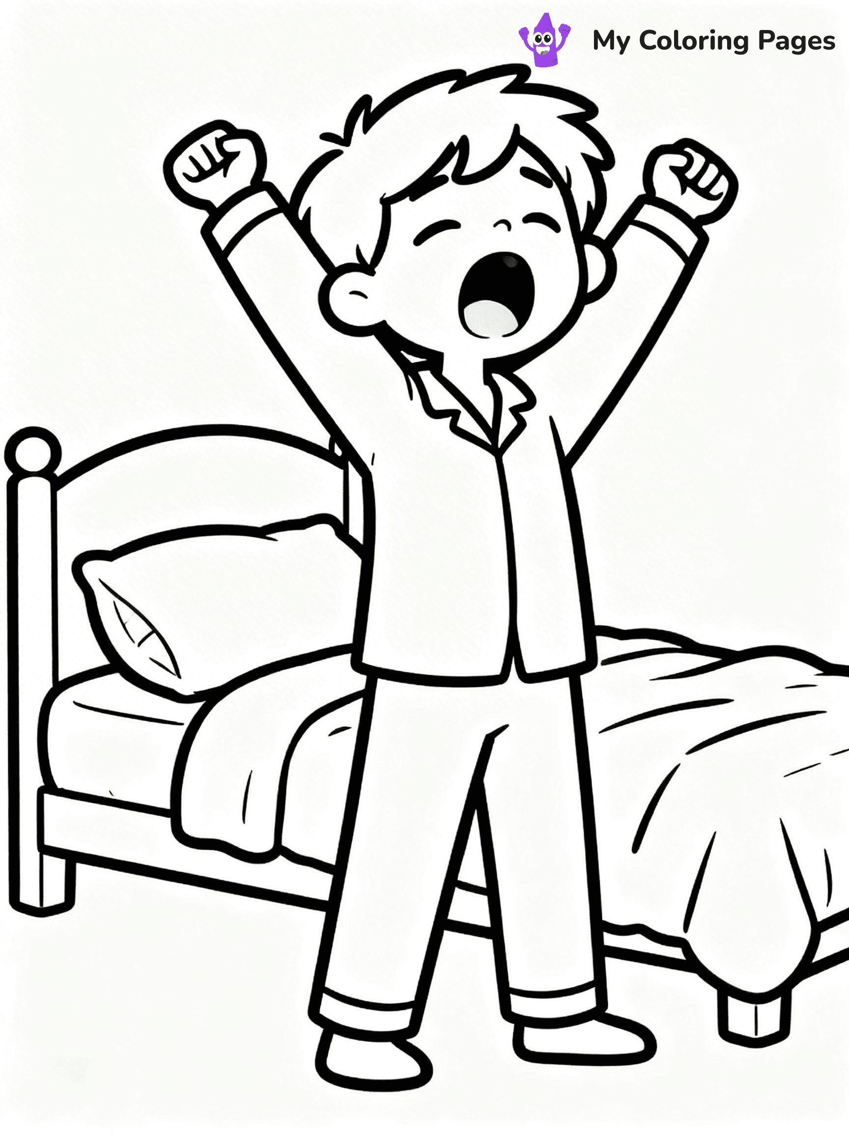 Pajama Coloring Pages - 2